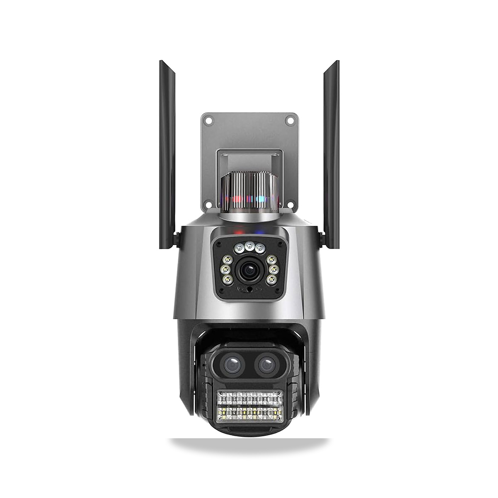 صورة منتج كاميرا مراقبة لاسلكية خارجية بدقة 4K، 9Mpx، تكبير 8X، صوت ثنائي الاتجاه، كشف الحركة، ضوء صفارة انذار - كود الصنف reemco-2027-1528155 - ماركة يباع من خلال reemco - توريد وتصوير حصري لشركة ريمكو القابضة السعودية