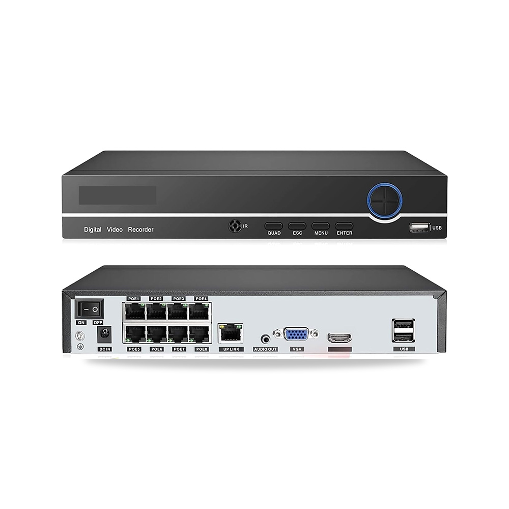 صورة منتج مسجل فيديو H.265 4K 8CH PoE NVR 2MP 3MP 5MP للامان المنزلي CCTV DVR لكاميرا بي او اي بي من جي اف اس يو كيو – تقنية الاتصال USB - كود الصنف reemco-2027-1528275 - ماركة يباع من خلال reemco - توريد وتصوير حصري لشركة ريمكو القابضة السعودية