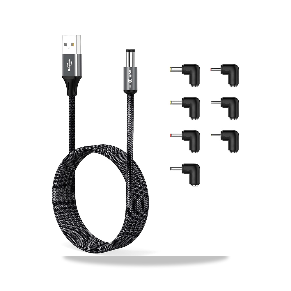 صورة منتج اي جي في اي سلك طاقة USB الى تيار مستمر 5 فولت 5521 (5.5 × 2.1 ملم) – غلاف مضفر من النايلون والالومنيوم – ميزة خاصة البيانات - كود الصنف reemco-2027-1528363 - ماركة يباع من خلال reemco - توريد وتصوير حصري لشركة ريمكو القابضة السعودية