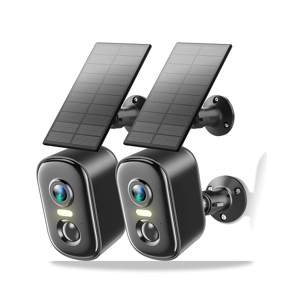 صورة منتج تيكاج كاميرا مراقبة مع لوحة شمسية من قطعتين – اللون Solar Black 2 Pack – 9,2 x 5,9 x 5,6 سم - كود الصنف reemco-2027-1528531 - ماركة يباع من خلال reemco - توريد وتصوير حصري لشركة ريمكو القابضة السعودية