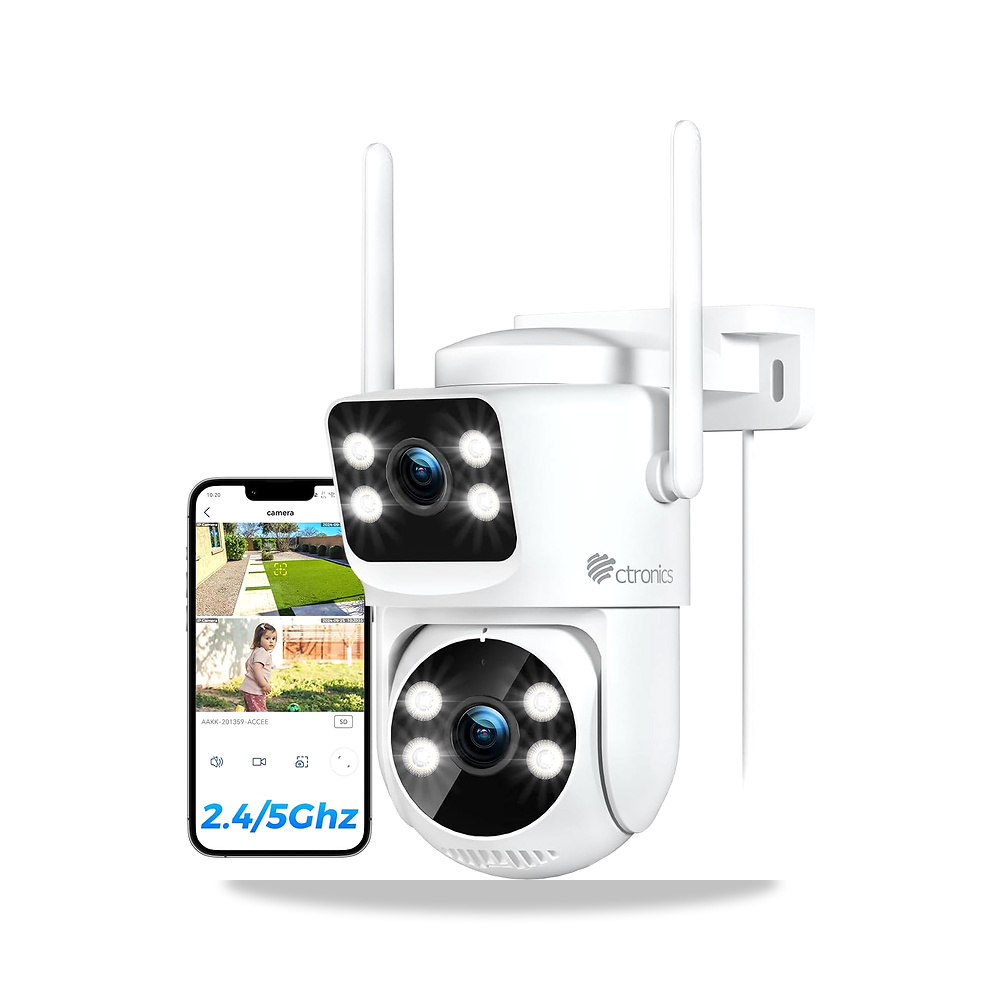 صورة منتج سيترونيكس كاميرا مراقبة PTZ بعدسة مزدوجة، ان في ار واي فاي 2.4/5GHz، CCTV خارجية مع تتبع تلقائي، رؤية ليلية - كود الصنف reemco-2027-1528795 - ماركة يباع من خلال reemco - توريد وتصوير حصري لشركة ريمكو القابضة السعودية