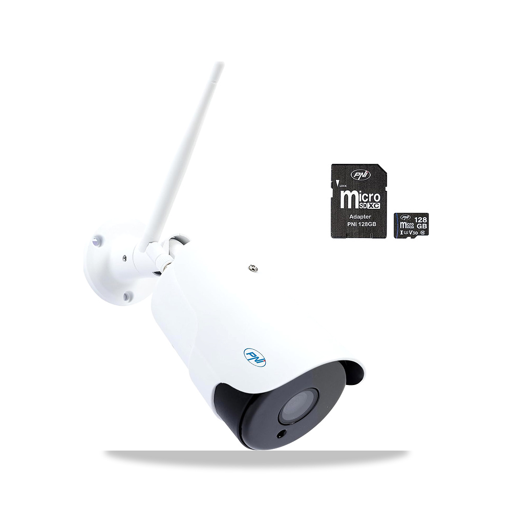 صورة منتج بي ان اي حزمة كاميرا مراقبة فيديو لاسلكية IP52LR 2MP 1080P مع بطاقة ذاكرة MicroSD 128GB IP مع محول SD من هاوس - كود الصنف reemco-2027-1528895 - ماركة يباع من خلال reemco - توريد وتصوير حصري لشركة ريمكو القابضة السعودية