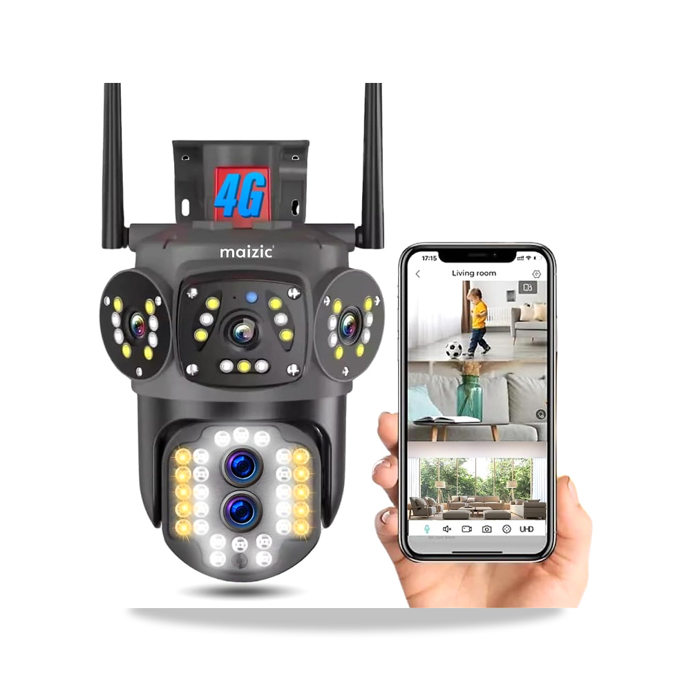 صورة منتج كاميرا سمارت هوم من مايزيك هوم 4G/5G FHD 5 MP+5 MP عدسة مزدوجة قابلة للامالة/عرض شاشة ثلاثية/رؤية موديل IP66 - كود الصنف reemco-2027-1529070 - ماركة يباع من خلال reemco - توريد وتصوير حصري لشركة ريمكو القابضة السعودية