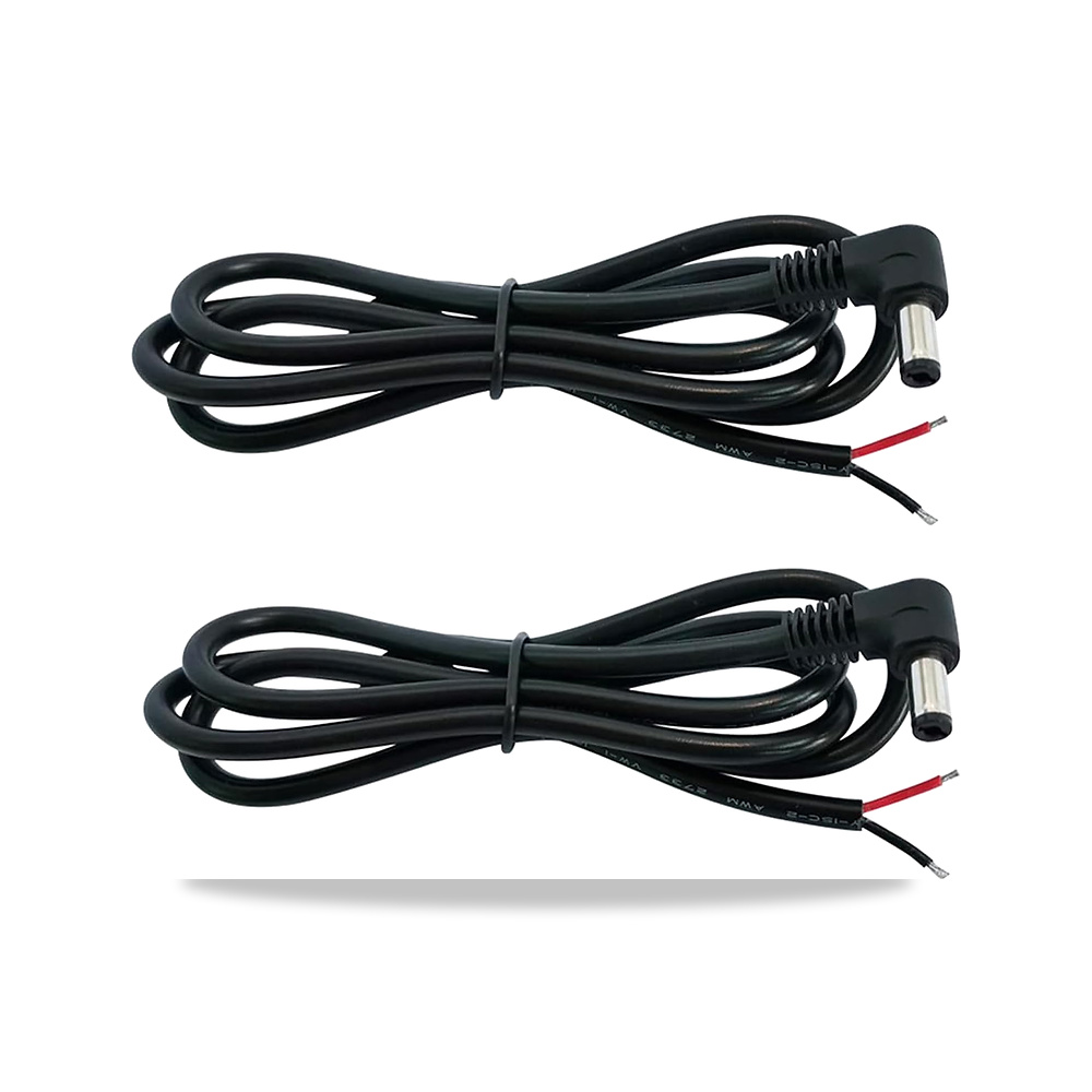 صورة منتج بينغلين 2 قطعة 16AWG زاوية قائمة DC5525 كابل الطاقة – اللون أسود – 95 سنتيمترات - كود الصنف reemco-2027-1529270 - ماركة يباع من خلال reemco - توريد وتصوير حصري لشركة ريمكو القابضة السعودية