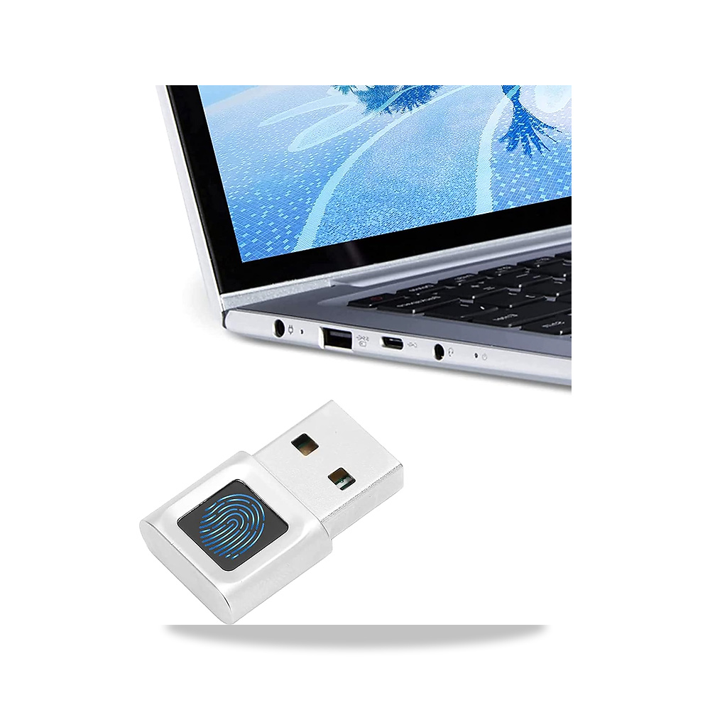 صورة منتج قارئ بصمات الاصابع بمنفذ USB، ماسح ضوئي صغير لبصمات الاصابع، للكمبيوتر واللاب توب، يعمل باللمس 360 درجة - كود الصنف reemco-2027-1529451 - ماركة يباع من خلال reemco - توريد وتصوير حصري لشركة ريمكو القابضة السعودية