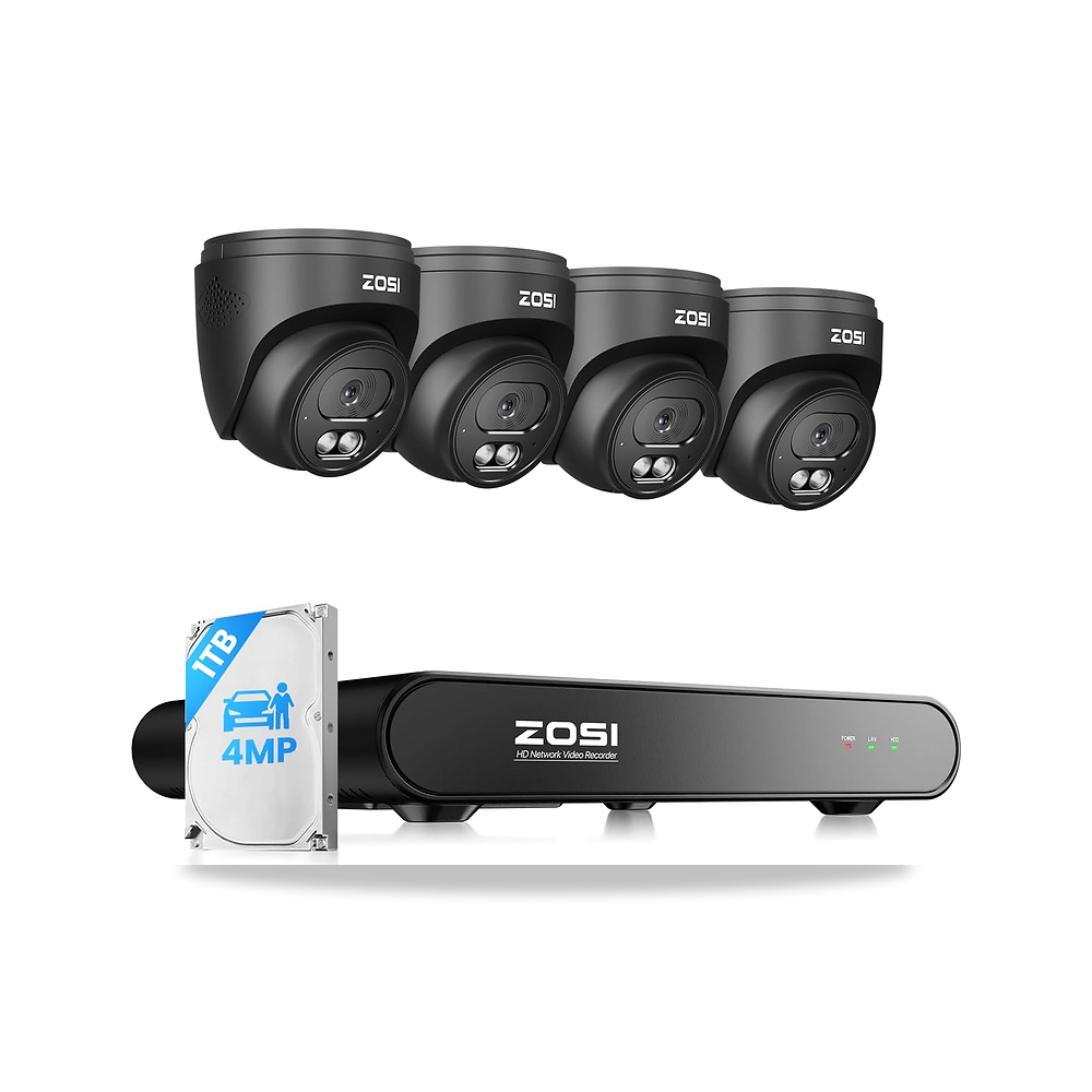 صورة منتج زوسي نظام كاميرا مراقبة منزلية C220 4MP QHD 2.5K PoE 4 × 4MP (1440p) كاميرات IP قبة للاماكن المغلقة - كود الصنف reemco-2027-1529637 - ماركة يباع من خلال reemco - توريد وتصوير حصري لشركة ريمكو القابضة السعودية