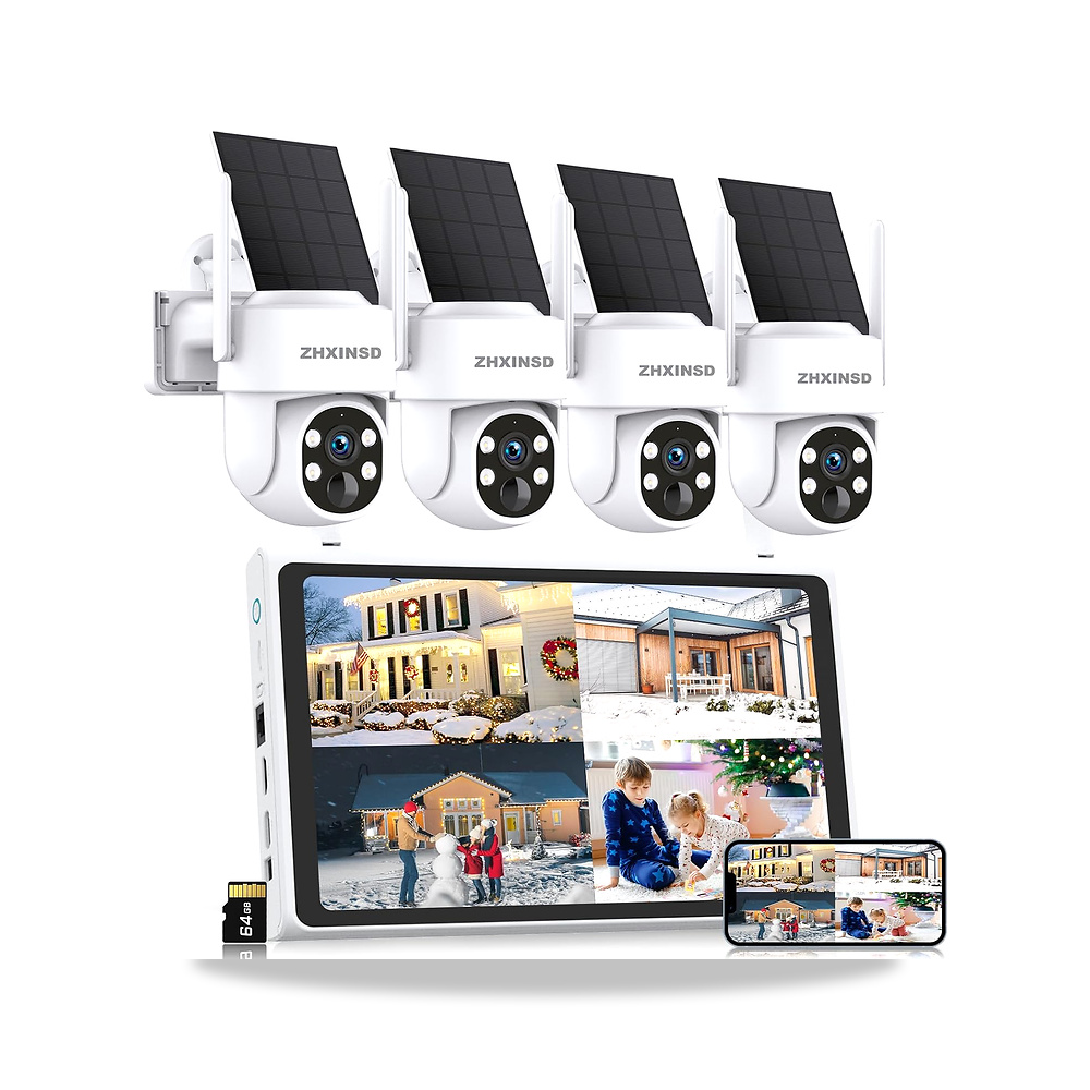 صورة منتج نظام كاميرا مراقبة يعمل بالطاقة الشمسية ZHXINSD - كود الصنف reemco-2027-1529712 - ماركة يباع من خلال reemco - توريد وتصوير حصري لشركة ريمكو القابضة السعودية