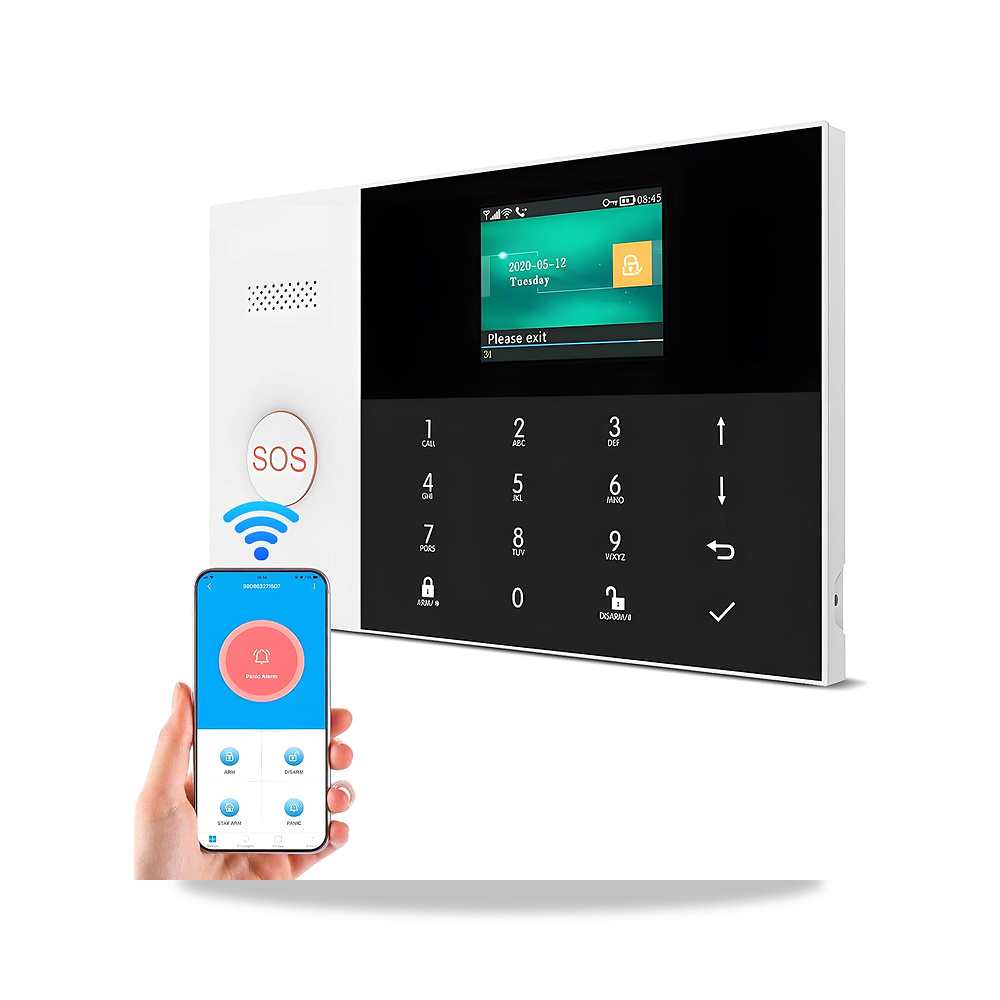 صورة منتج فاونو نظام انذار ذكي لامن المنزل مع تحكم عن طريق التطبيق، شاشة عرض تي اف تي ال سي دي 24 انش بزر واحد، منزلي - كود الصنف reemco-2027-1529741 - ماركة يباع من خلال reemco - توريد وتصوير حصري لشركة ريمكو القابضة السعودية