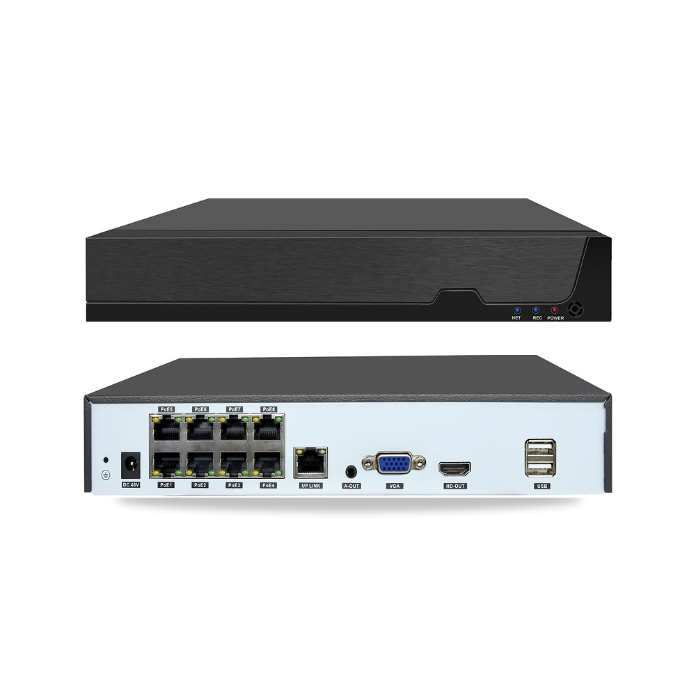 صورة منتج مسجل فيديو شبكي من تينوز 8 قنوات 12 ميجابكسل PoE NVR، 8 منافذ H.265 NVR Tennoz - كود الصنف reemco-2027-1529885 - ماركة يباع من خلال reemco - توريد وتصوير حصري لشركة ريمكو القابضة السعودية