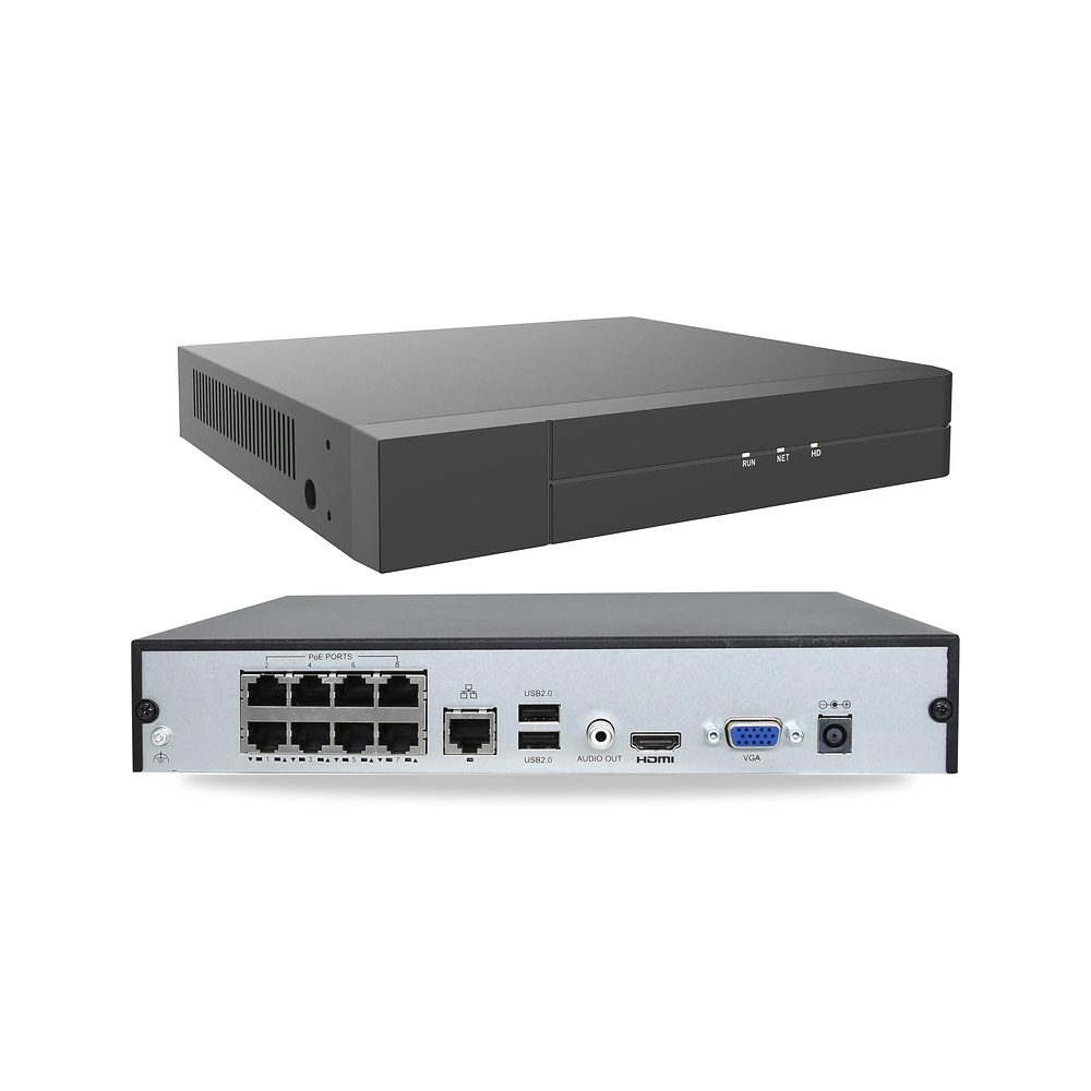 صورة منتج مسجل فيديو شبكة 16 قناة قابل للتوسيع 4K PoE NVR، 8 منافذ H.265 يدعم كاميرا 4K/2K/5MP/3MP/1080P PoE الوصول - كود الصنف reemco-2027-1529916 - ماركة يباع من خلال reemco - توريد وتصوير حصري لشركة ريمكو القابضة السعودية
