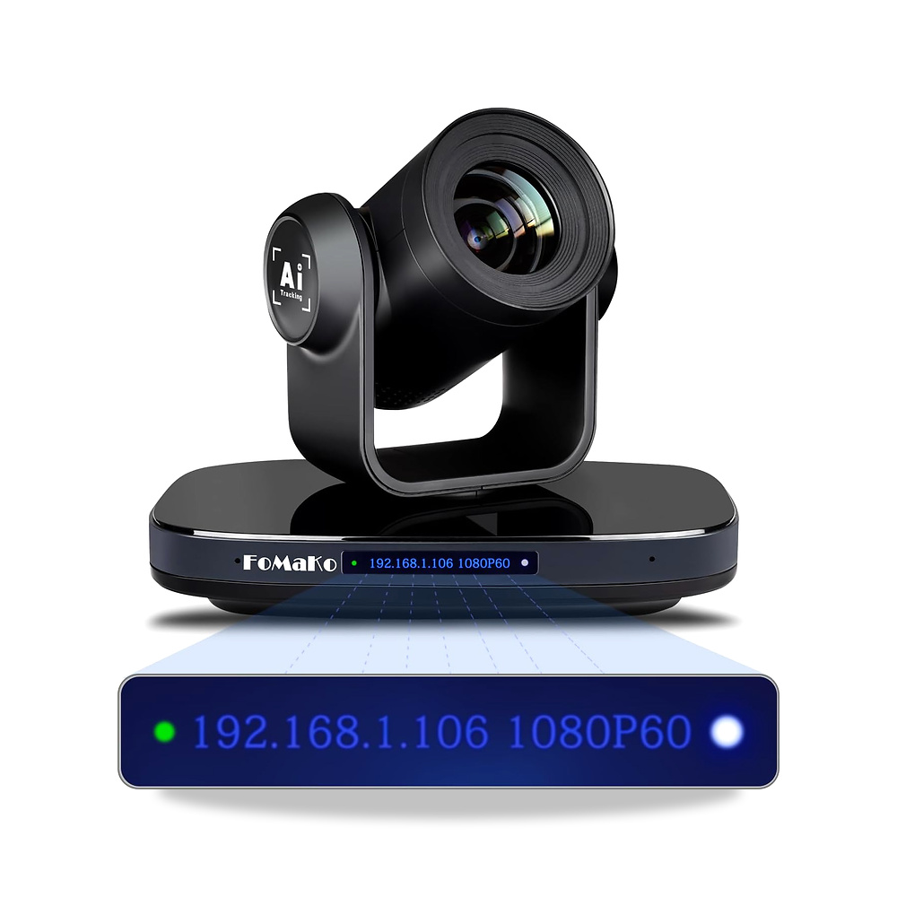 صورة منتج فوماكو كاميرا بي تي زد HDMI 1080P60 بالذكاء الاصطناعي تتبع تلقائي PTZ تكبير بصري 20X، USB3.0 نوع C موديل K20 - كود الصنف reemco-2027-1530152 - ماركة يباع من خلال reemco - توريد وتصوير حصري لشركة ريمكو القابضة السعودية