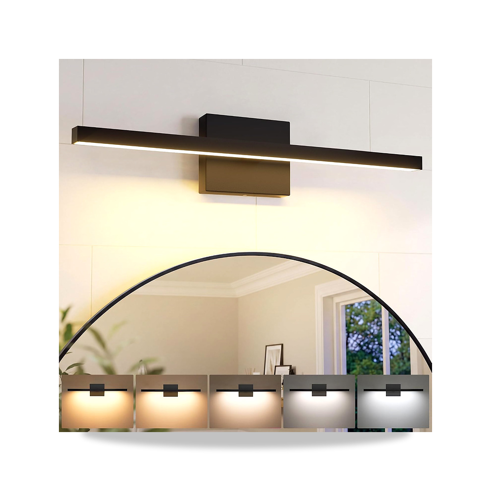 صورة منتج وحدة إنارة وإضاءة LED أسود مرآة 14 واط 23.6 بوصة نيورسون – المادة Metal Acrylic Aluminum - كود الصنف reemco-2027-1531517 - ماركة يباع من خلال reemco - توريد وتصوير حصري لشركة ريمكو القابضة السعودية