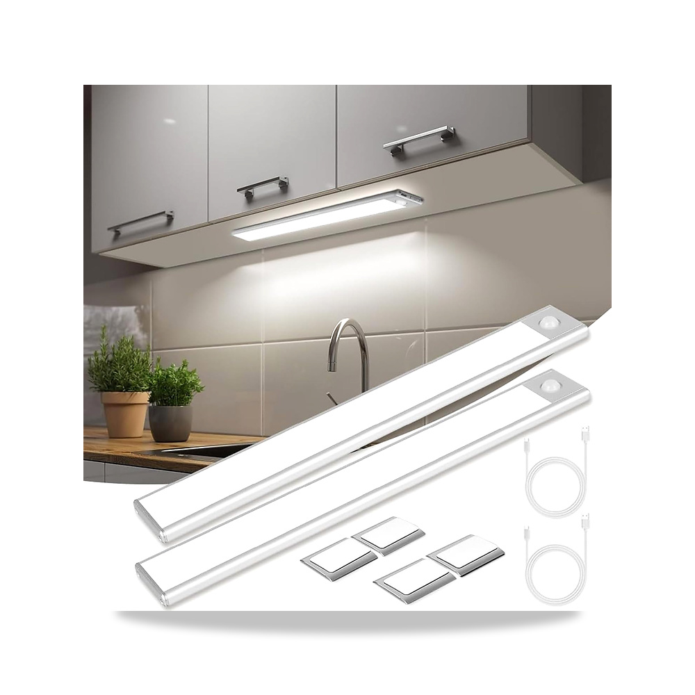 صورة منتج مصباح LED بمستشعر حركة من جودم، LED قابل لاعادة الشحن بمنفذ USB، مصابيح LED قابلة للصق لخزانة المطبخ والممر - كود الصنف reemco-2027-1533347 - ماركة يباع من خلال reemco - توريد وتصوير حصري لشركة ريمكو القابضة السعودية