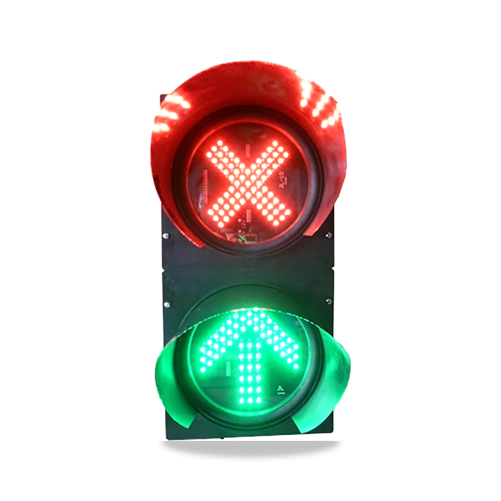 صورة منتج مصباح حركة المرور LED 2 في 1 بلون احمر/اخضر بتصميم صليب احمر وسهم اخضر للطريق ومحطة والبوابة السكنية، مقاوم - كود الصنف reemco-2027-1533521 - ماركة يباع من خلال reemco - توريد وتصوير حصري لشركة ريمكو القابضة السعودية