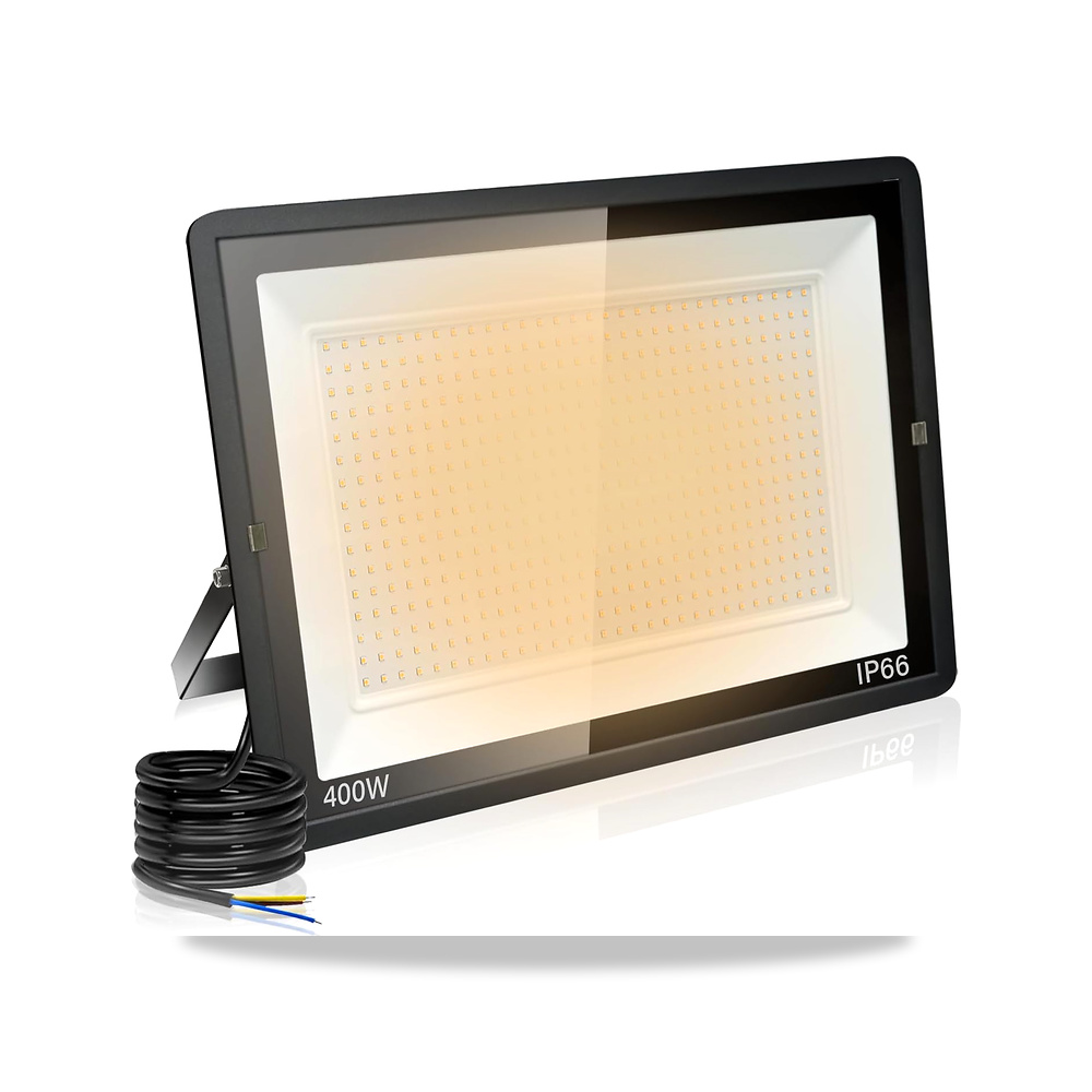 صورة منتج كشاف LED خارجي 400 واط مقاوم للماء بتصنيف IP66 لمقاومة المياه والغبار 3000 كلفن للمنزل والمرآب والفناء - كود الصنف reemco-2027-1533703 - ماركة يباع من خلال reemco - توريد وتصوير حصري لشركة ريمكو القابضة السعودية