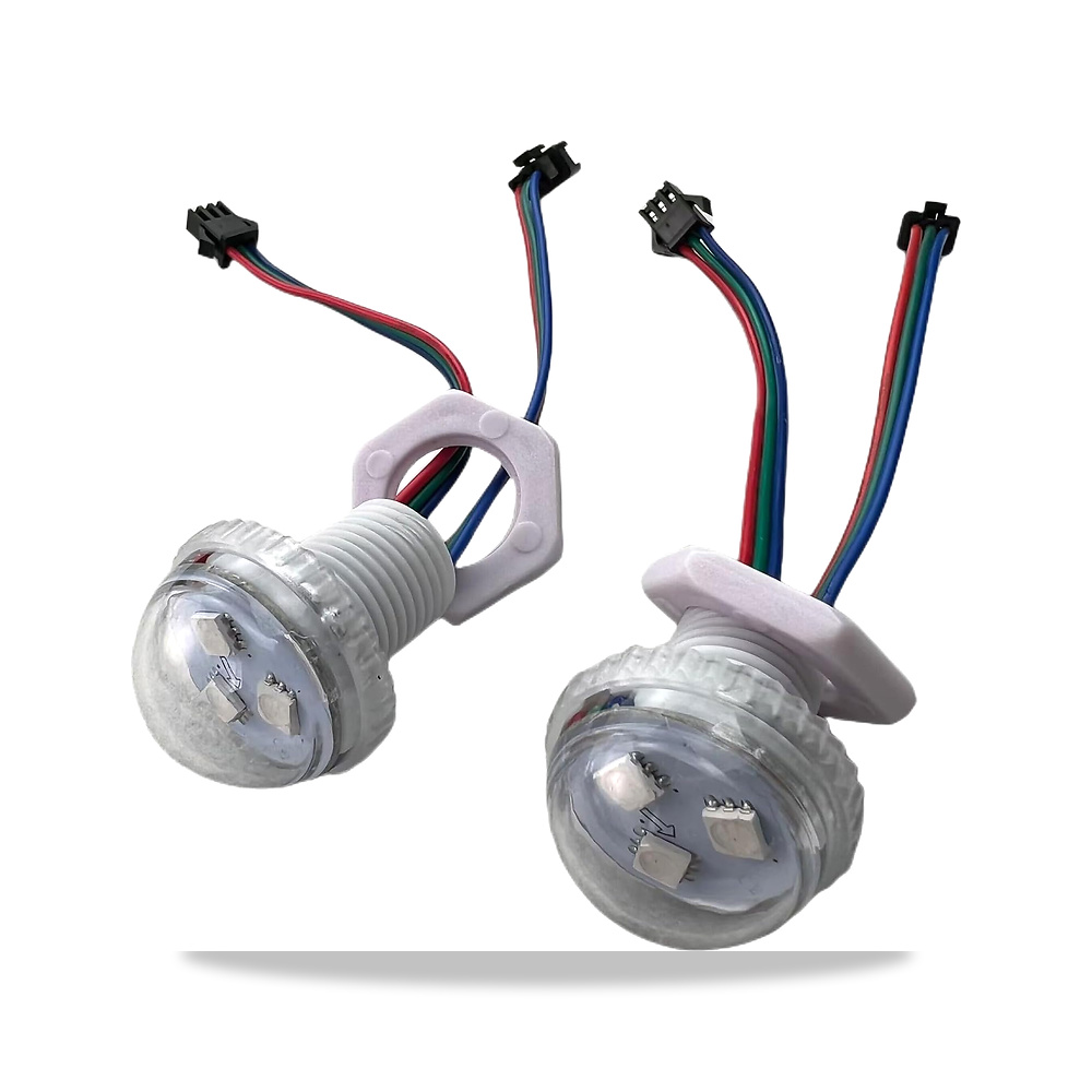 صورة منتج وحدة إنارة وإضاءة LED شفاف 0.72 واط 30 مم IP67 12 فولت 60 مللي أمبير موديل WS2811 - كود الصنف reemco-2027-1533829 - ماركة يباع من خلال reemco - توريد وتصوير حصري لشركة ريمكو القابضة السعودية