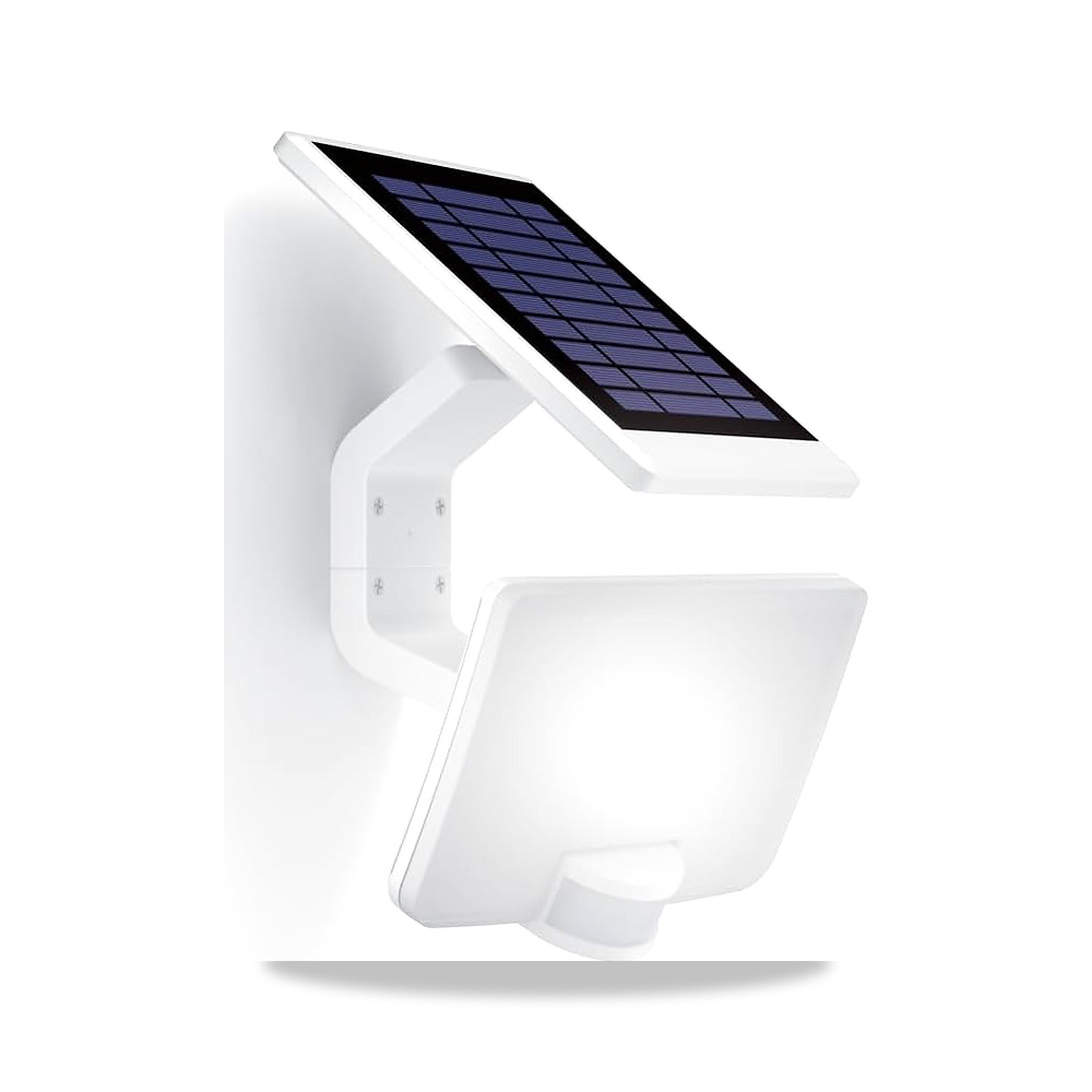 صورة منتج مصباح حائط LED يعمل بالطاقة الشمسية بتصنيف IP54 لمقاومة المياه والغبار، ابيض ABS، مستشعر حركة، وضعين - كود الصنف reemco-2027-1533954 - ماركة يباع من خلال reemco - توريد وتصوير حصري لشركة ريمكو القابضة السعودية