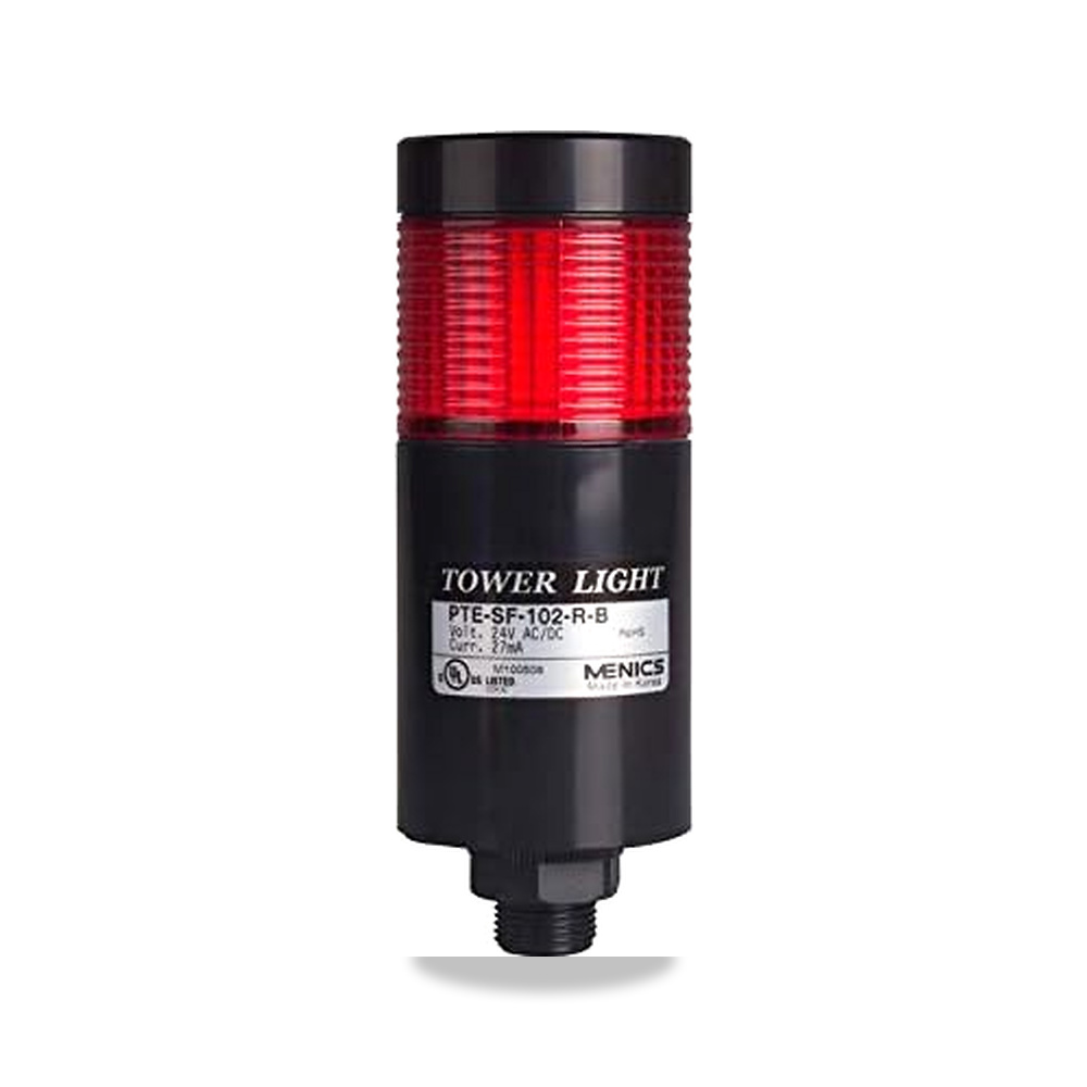 صورة منتج PTE-TC-102-R-B، مصباح برج مكدس LED 56 ملم احمر اللون 1 وحدة مكدسة، ثابت، تركيب مباشر، هيكل اسود، موصل طرفي - كود الصنف reemco-2027-1534156 - ماركة يباع من خلال reemco - توريد وتصوير حصري لشركة ريمكو القابضة السعودية