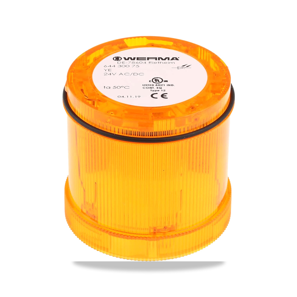 صورة منتج WERMA 644.300.75 YE LED 24 فولت - كود الصنف reemco-2027-1534301 - ماركة يباع من خلال reemco - توريد وتصوير حصري لشركة ريمكو القابضة السعودية