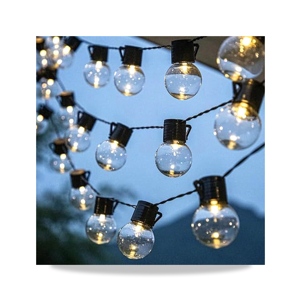 صورة منتج مصابيح LED فيري بطول 2.5 متر، 10 LED شفافة، سلسلة كروية بيضاء دافئة تعمل بالبطارية لغرفة النوم والتخييم - كود الصنف reemco-2027-1534424 - ماركة يباع من خلال reemco - توريد وتصوير حصري لشركة ريمكو القابضة السعودية