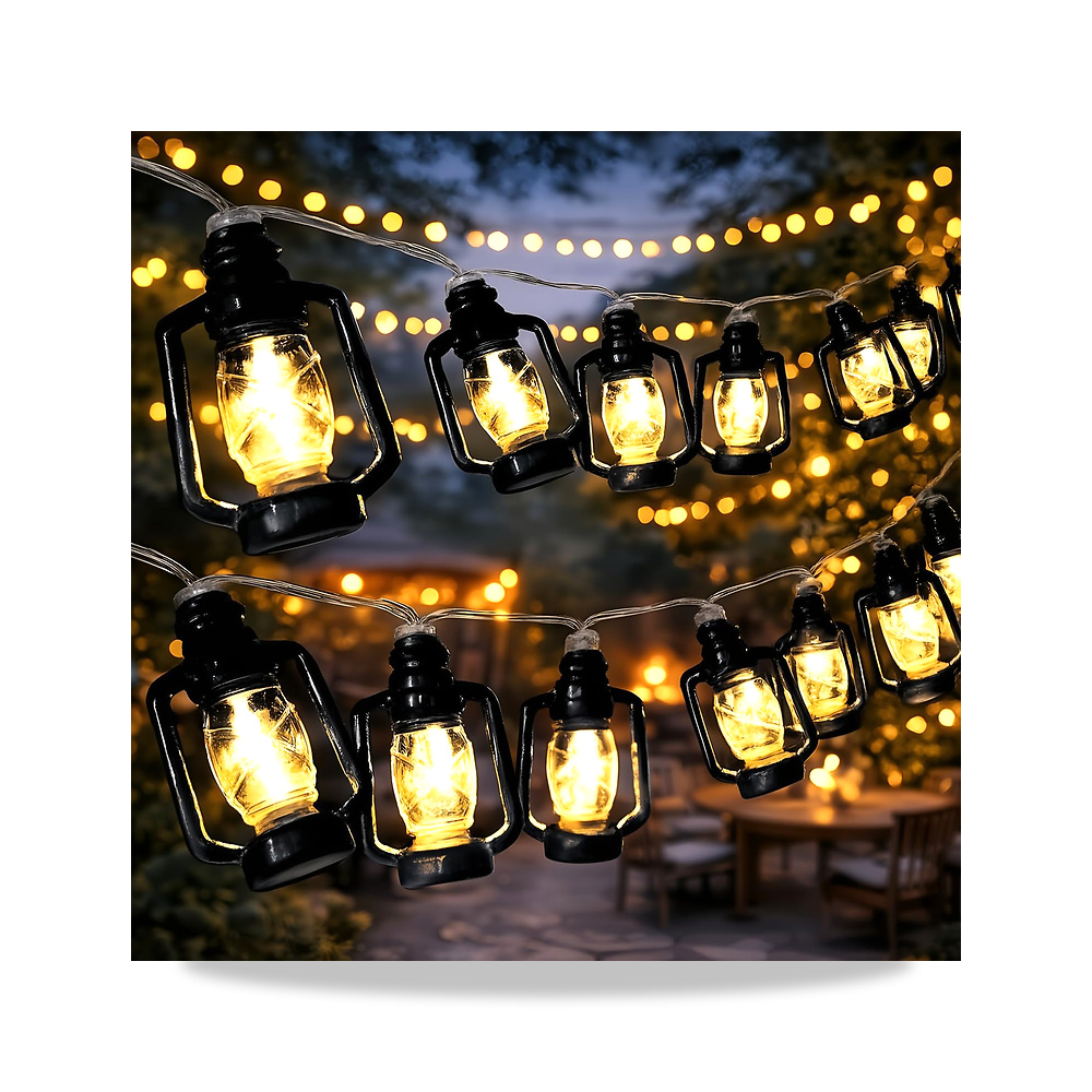 صورة منتج سلسلة مصابيح فانوس عتيقة من ال سي اتش واي اي، تصميم مصباح زيتي صغير، LED مقاومة للماء للاماكن الداخلية - كود الصنف reemco-2027-1534982 - ماركة يباع من خلال reemco - توريد وتصوير حصري لشركة ريمكو القابضة السعودية