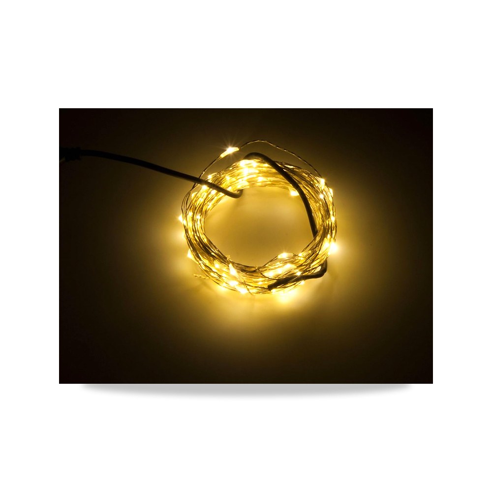 صورة منتج مصابيح LED فيري بمنف USB من كارلينغ، 100 وحدة LED بطول 10 متر بسلك فضي مقاوم للماء بنمط نجوم لغرفة النوم - كود الصنف reemco-2027-1535264 - ماركة يباع من خلال reemco - توريد وتصوير حصري لشركة ريمكو القابضة السعودية