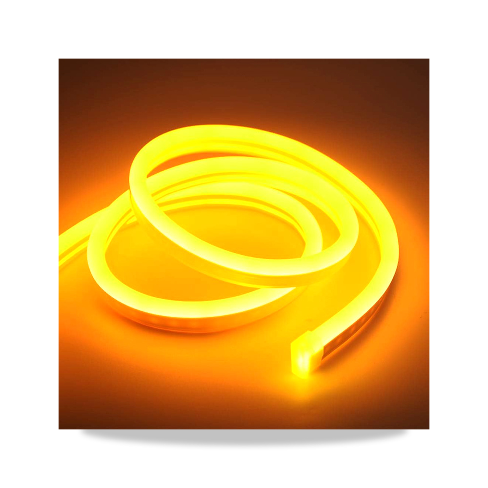 صورة منتج شريط اضاءة LED نيون مرن ومقاوم للماء بطول 16.4 قدم/5 متر، بتيار مباشر 12 فولت 600 وتقنية اس ام دي2835، مناسب – اللون أصفر - كود الصنف reemco-2027-1535381 - ماركة يباع من خلال reemco - توريد وتصوير حصري لشركة ريمكو القابضة السعودية