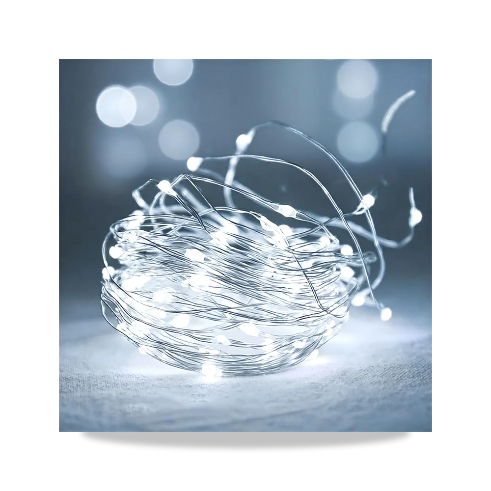 صورة منتج سلك اضاءة USB يعمل بالبطارية بطول 2 متر، شريط مصابيح LED 120 مصباح LED، مناسب لغرفة النوم والحفلات والزفاف - كود الصنف reemco-2027-1535594 - ماركة يباع من خلال reemco - توريد وتصوير حصري لشركة ريمكو القابضة السعودية