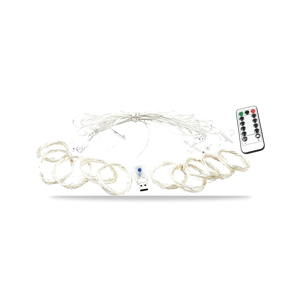 صورة منتج سلسلة مصابيح LED تعمل بمنفذ USB للنافذة وغرفة النوم وديكور الزفاف - كود الصنف reemco-2027-1535606 - ماركة يباع من خلال reemco - توريد وتصوير حصري لشركة ريمكو القابضة السعودية