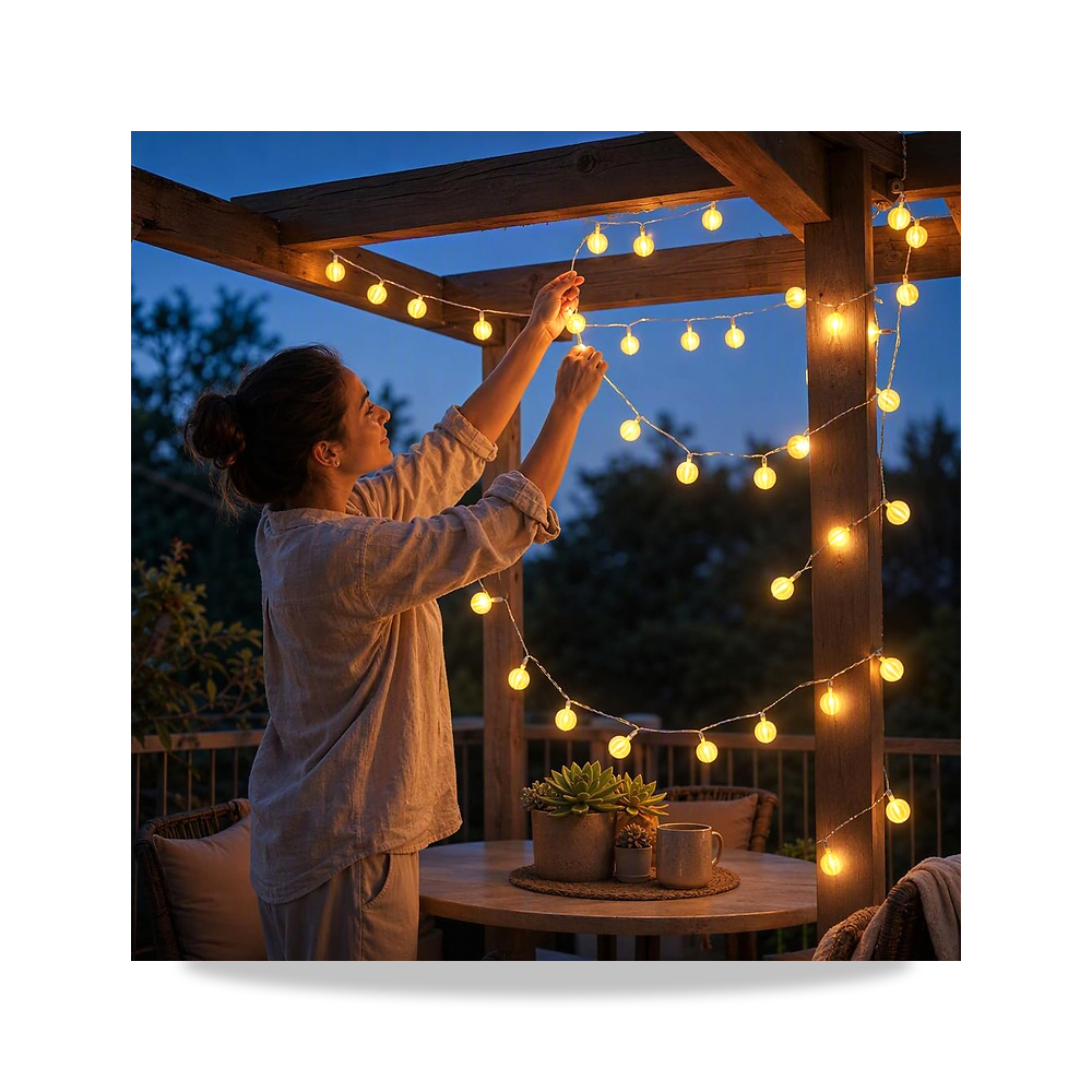 صورة منتج سلسلة مصابيح LED تعمل بالبطارية بطول 10 متر و80 مصباح LED ومؤقت ومقاومة - كود الصنف reemco-2027-1535684 - ماركة يباع من خلال reemco - توريد وتصوير حصري لشركة ريمكو القابضة السعودية