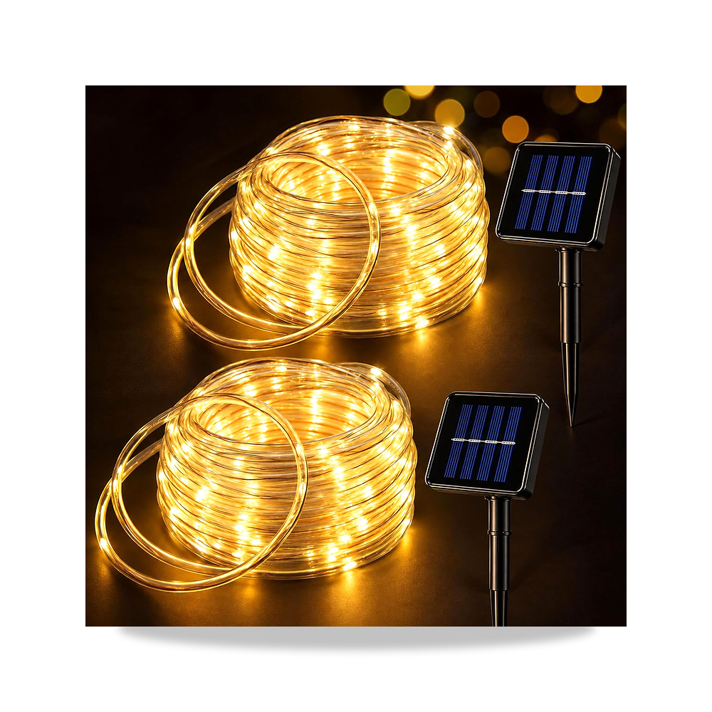 صورة منتج انبوب اضاءة يعمل بالطاقة الشمسية من 50 مصباح LED بطول 7 متر للاستخدام اليغري – 2- أبيض دافئ-7 متر - كود الصنف reemco-2027-1535911 - ماركة يباع من خلال reemco - توريد وتصوير حصري لشركة ريمكو القابضة السعودية
