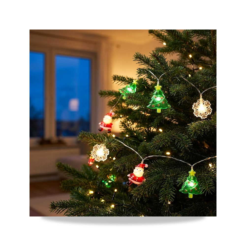 صورة منتج وحدة إنارة وإضاءة LED بطارية 2 متر Copbopwn – اللون Mix-3 – الطول 2 meters 20 lights - كود الصنف reemco-2027-1535998 - ماركة يباع من خلال reemco - توريد وتصوير حصري لشركة ريمكو القابضة السعودية