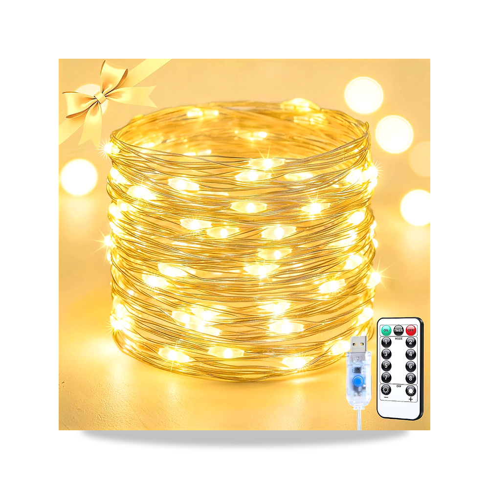 صورة منتج جميكسيس مصابيح فيري بمنفذ USB 120 LED بلون ابيض دافئ – اللون Warm White – اللون الفاتح Warm White - كود الصنف reemco-2027-1536035 - ماركة يباع من خلال reemco - توريد وتصوير حصري لشركة ريمكو القابضة السعودية