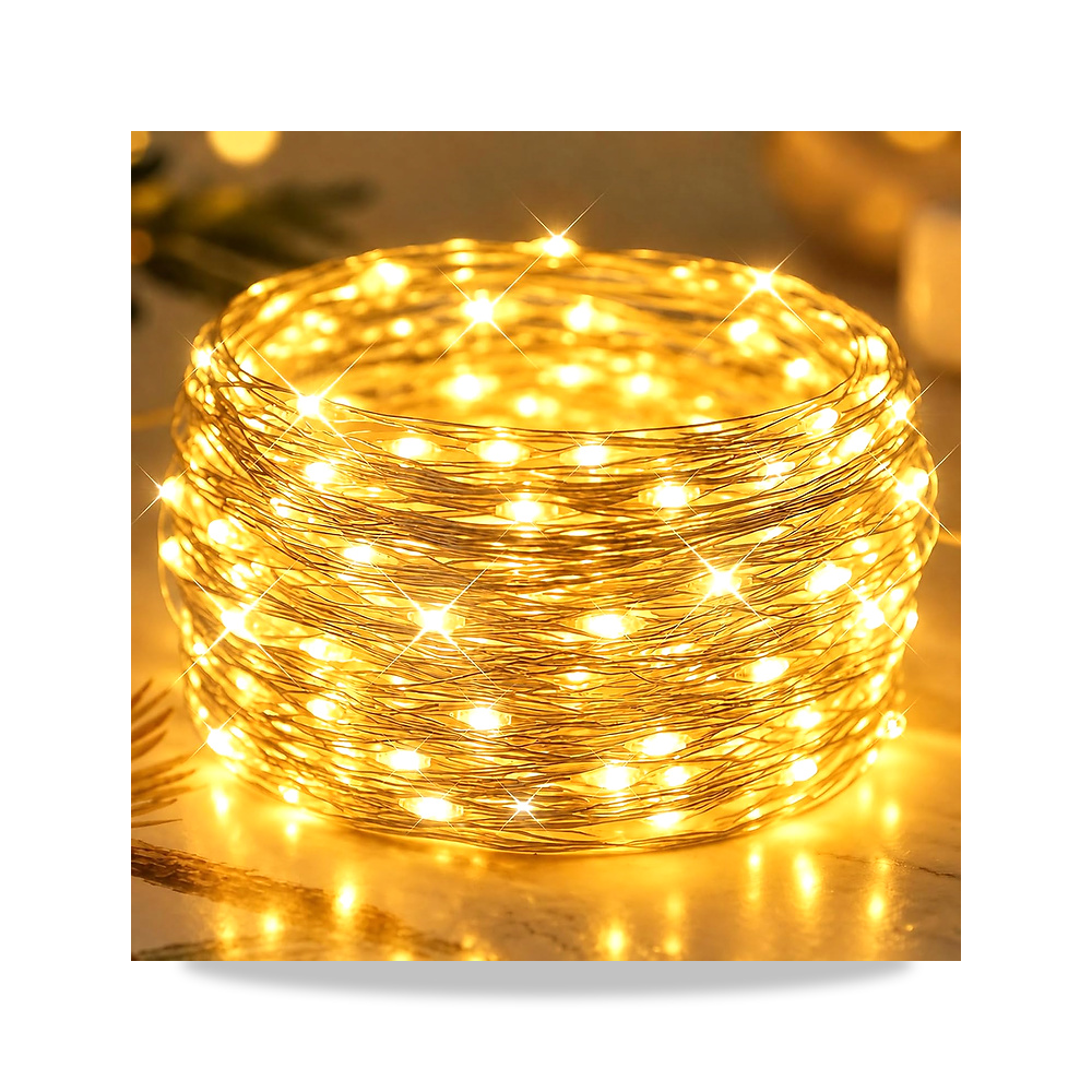 صورة منتج مصباح LED فيري لايتس مع مؤقت يعمل بالبطارية من فيكي، 5 متر 50 LED – اللون أبيض دافئ – اللون الفاتح أبيض دافئ - كود الصنف reemco-2027-1536218 - ماركة يباع من خلال reemco - توريد وتصوير حصري لشركة ريمكو القابضة السعودية