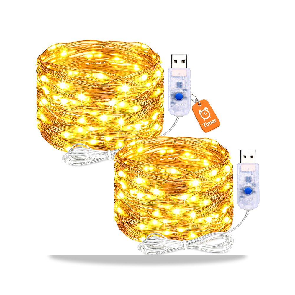 صورة منتج مصابيح خيالية USB مع مؤقت، 3 متر، 30 مصباح LED داخلي مع قابس اليغري – اللون أبيض دافئ – 2. اللون أبيض دافئ. - كود الصنف reemco-2027-1536246 - ماركة يباع من خلال reemco - توريد وتصوير حصري لشركة ريمكو القابضة السعودية