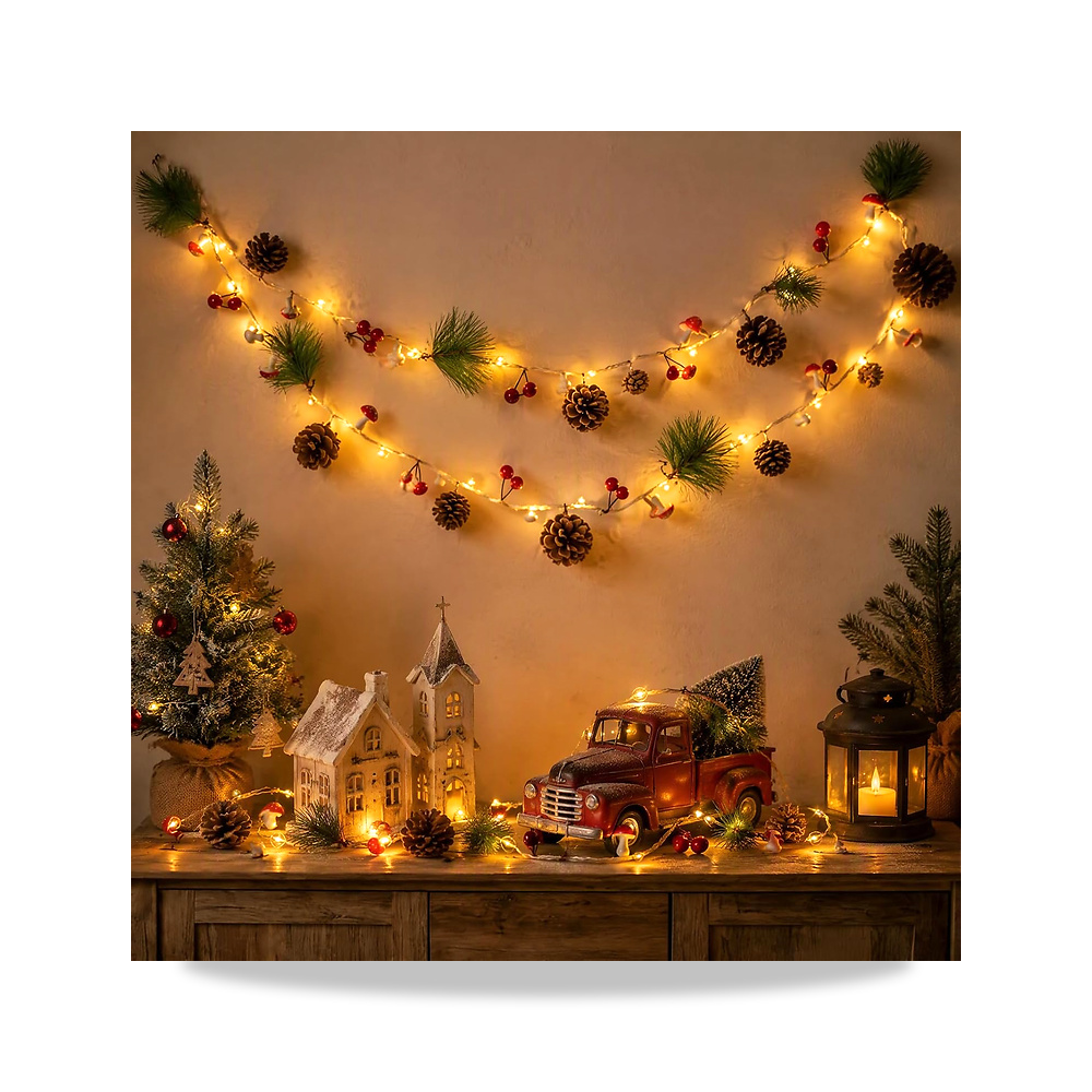 صورة منتج وحدة إنارة وإضاءة LED بطارية أحمر 2 متر Sathychanpy – اللون red and green – الطول 2 m · 20 LED lights · Non-dimmable – مصدر الطاقة Battery Powered - كود الصنف reemco-2027-1536327 - ماركة يباع من خلال reemco - توريد وتصوير حصري لشركة ريمكو القابضة السعودية