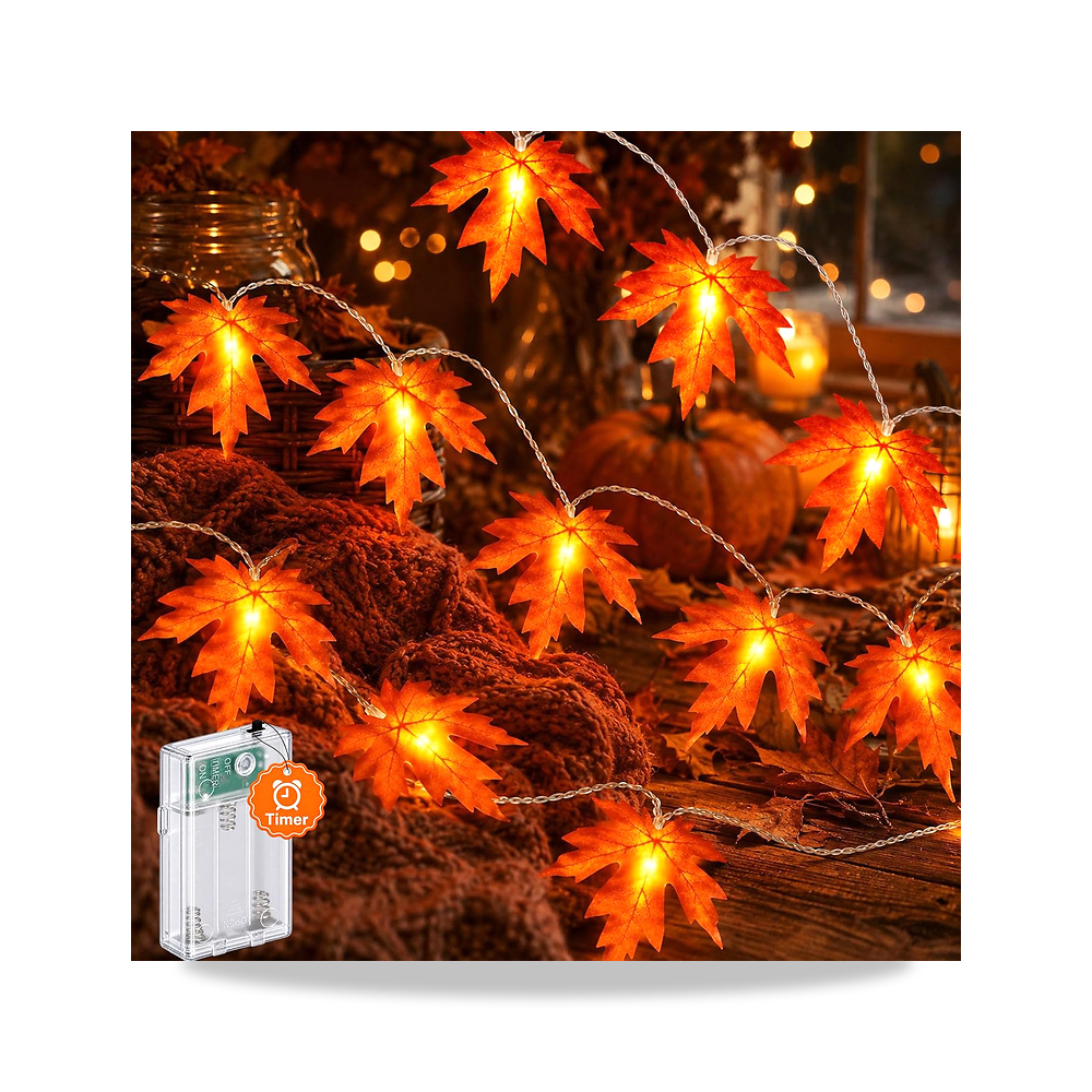 صورة منتج 20 مصباح LED بتصميم اوراق القيقب بطول 3 متر من اليجري، اضواء خرافية لتزيين اليغري – اللون أبيض دافئ - كود الصنف reemco-2027-1536669 - ماركة يباع من خلال reemco - توريد وتصوير حصري لشركة ريمكو القابضة السعودية