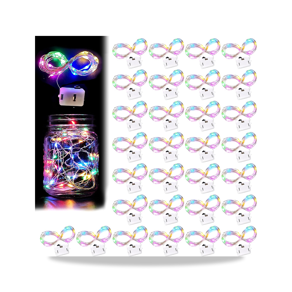 صورة منتج وحدة إنارة وإضاءة LED بطارية مقاوم للماء 2 متر LEKEFETO – اللون multicoloured – اللون الفاتح Multicolor - كود الصنف reemco-2027-1536719 - ماركة يباع من خلال reemco - توريد وتصوير حصري لشركة ريمكو القابضة السعودية