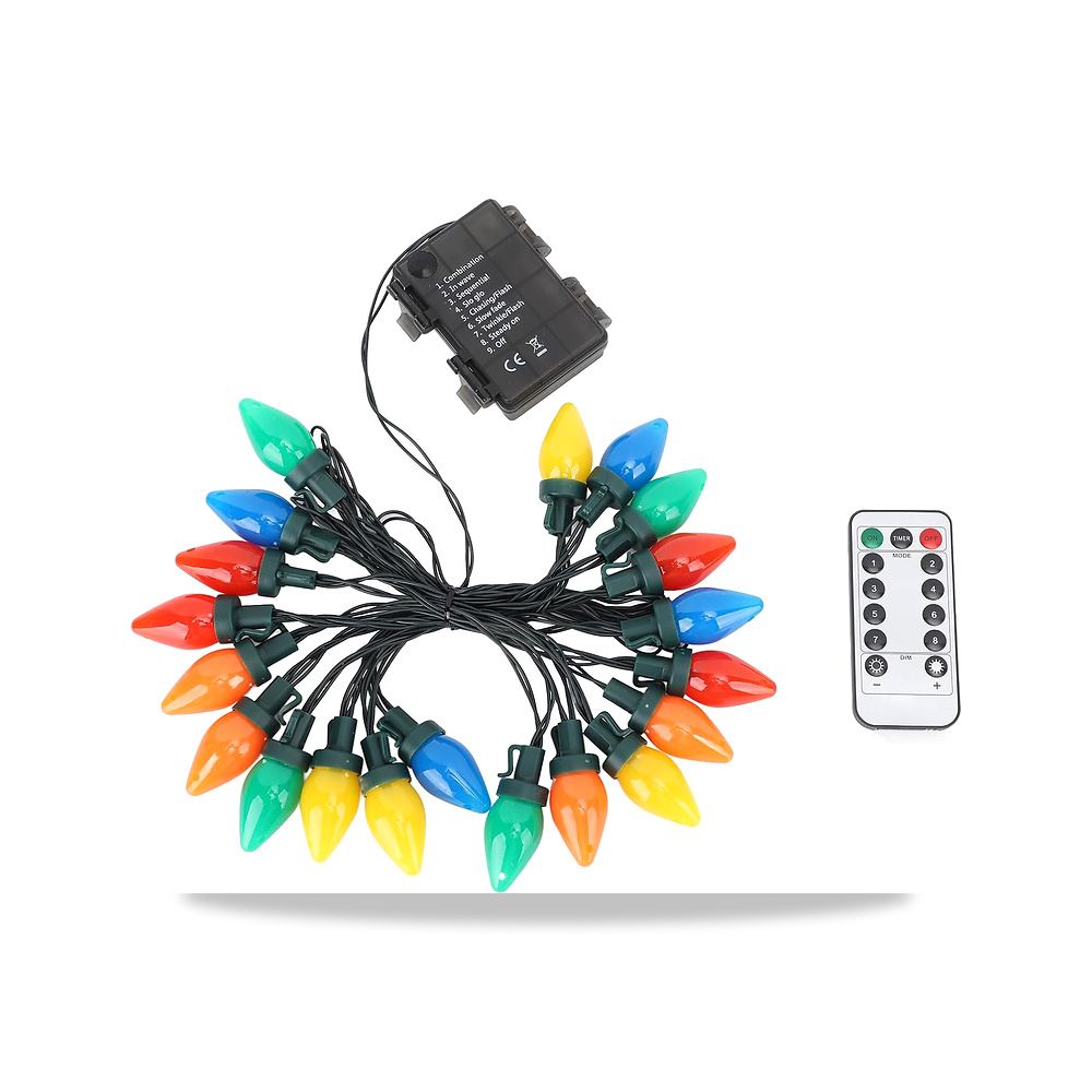 صورة منتج مصابيح LED C9 مقاومة للماء من اموكوب، فراولة للجدار والفناء وغرفة النوم، 5 متر RGB ملون ABS EMUKOEP - كود الصنف reemco-2027-1537211 - ماركة يباع من خلال reemco - توريد وتصوير حصري لشركة ريمكو القابضة السعودية