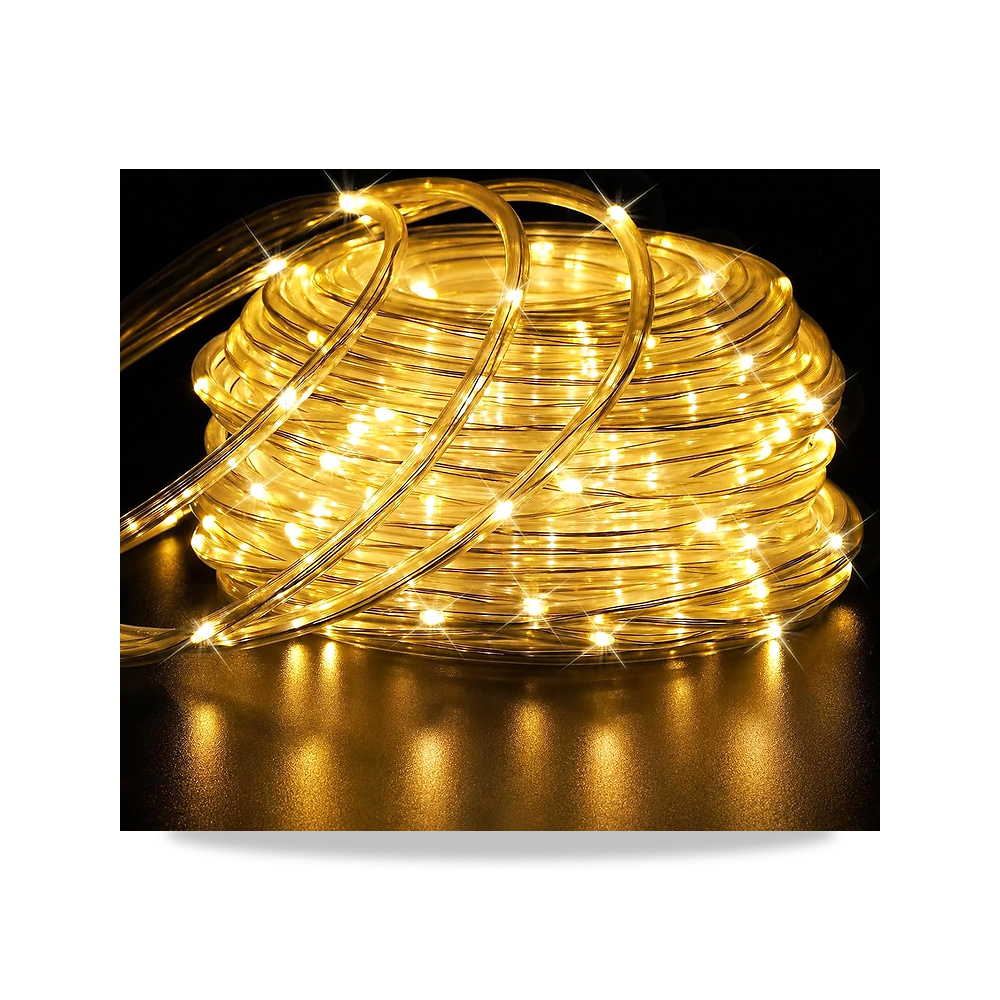 صورة منتج انبوب اضاءة LED للاماكن الداخلية والخارجية من اليجري، 12 متر 100 مصباح LED يعمل بالبطارية مع 8 اوضاع بيضاء - كود الصنف reemco-2027-1537397 - ماركة يباع من خلال reemco - توريد وتصوير حصري لشركة ريمكو القابضة السعودية