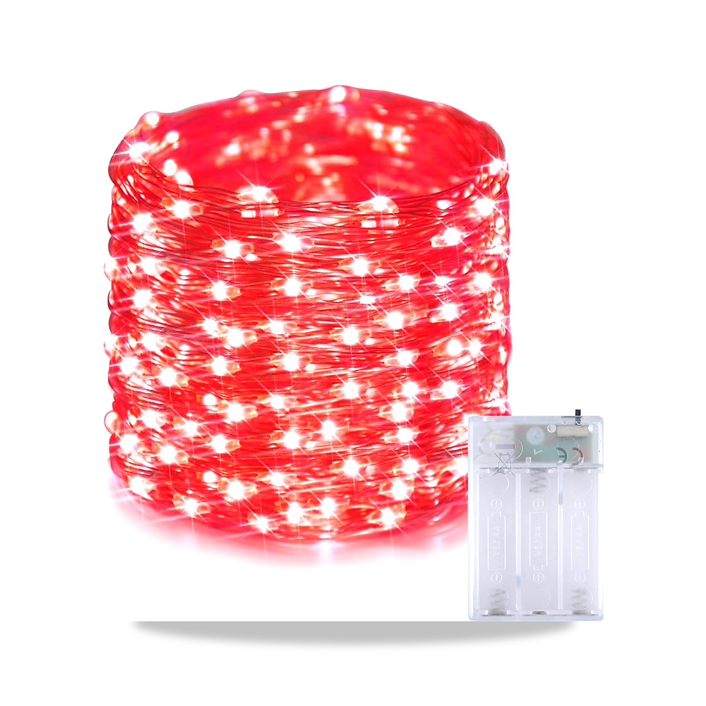 صورة منتج جميكسيس 5 متر 50 مصباح LED احمر يعمل بالبطارية - كود الصنف reemco-2027-1537411 - ماركة يباع من خلال reemco - توريد وتصوير حصري لشركة ريمكو القابضة السعودية