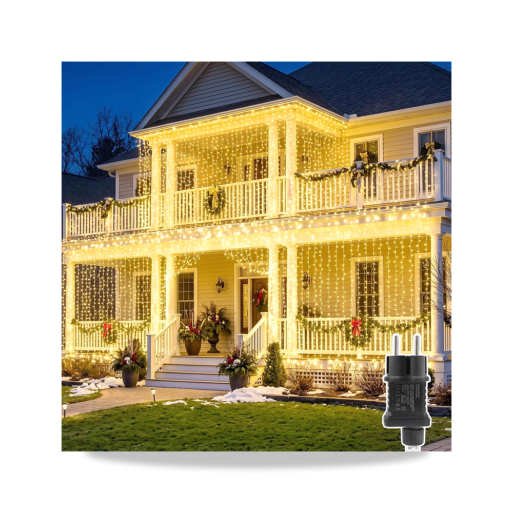 صورة منتج ستارة اضاءة 600 مصباح LED 6 متر × 3 متر مع قابس من ارتراستار Artrastar – اللون لون دافئ – اللون الفاتح أبيض دافئ - كود الصنف reemco-2027-1537685 - ماركة يباع من خلال reemco - توريد وتصوير حصري لشركة ريمكو القابضة السعودية