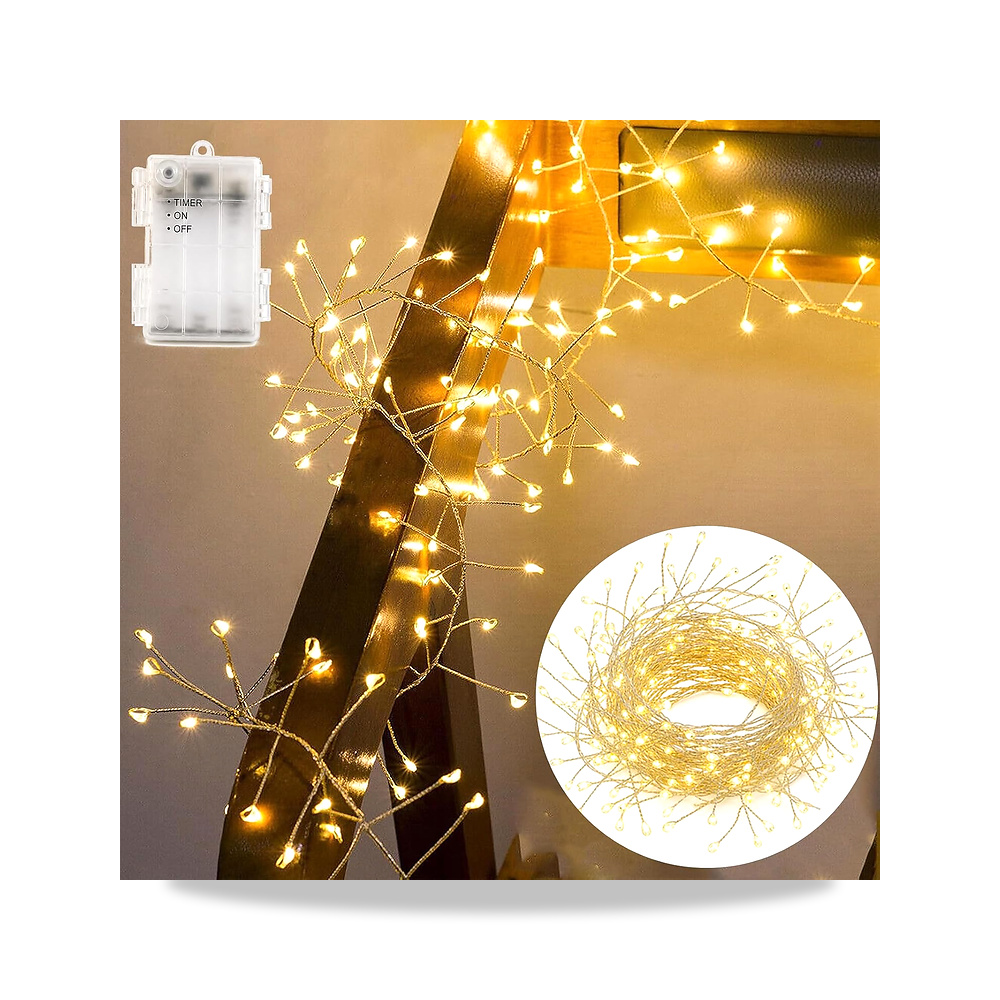 صورة منتج مصابيح LED صغيرة مع مؤقت من افايوب، خيالية للاستخدام الخارجي Afaiup – اللون أبيض دافئ - كود الصنف reemco-2027-1537692 - ماركة يباع من خلال reemco - توريد وتصوير حصري لشركة ريمكو القابضة السعودية