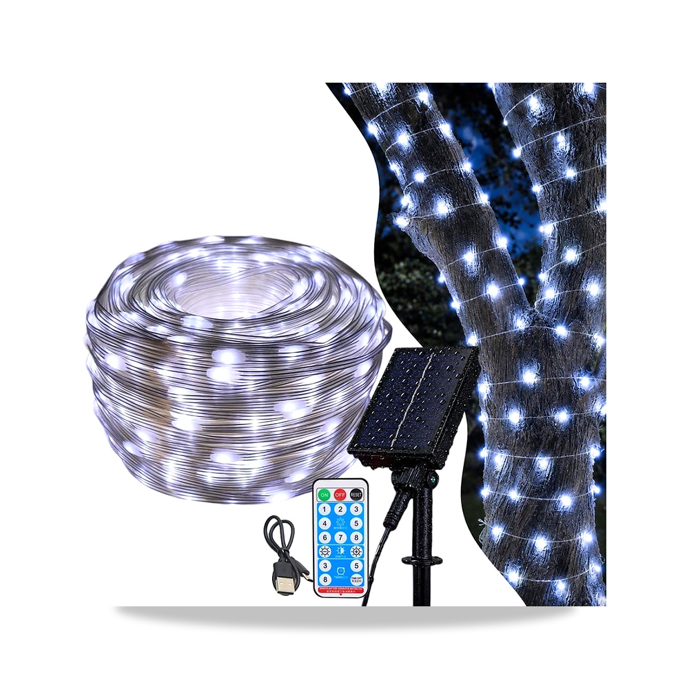 صورة منتج شريط اضاءة LED خارجي يعمل بالطاقة الشمسية من ترير، LED للحديقة مقاوم للماء بتصنيف IP65 لمقاومة المياه - كود الصنف reemco-2027-1537758 - ماركة يباع من خلال reemco - توريد وتصوير حصري لشركة ريمكو القابضة السعودية