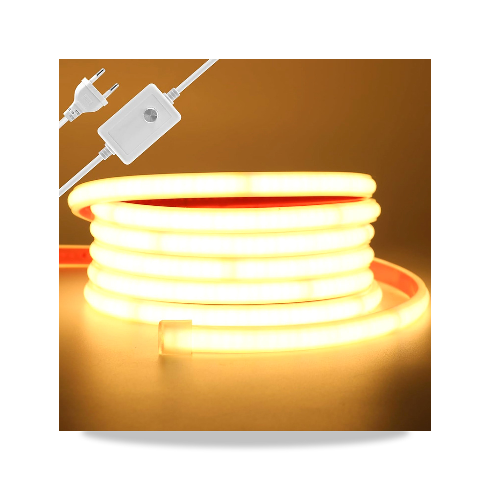 صورة منتج شريط LED، 4 متر، مقاوم للماء IP65، ابيض دافئ، قابل للتعتيم، ذاتي اللصق، 240 مصباح LED/M، فائق السطوع، مرن - كود الصنف reemco-2027-1537802 - ماركة يباع من خلال reemco - توريد وتصوير حصري لشركة ريمكو القابضة السعودية