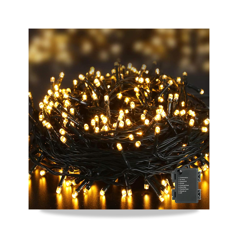 صورة منتج اليجير مصابيح شجرة الكريسماس تعمل بالبطارية 40 متر 300 مصباح LED – ابيض – اللون Warm White - كود الصنف reemco-2027-1537825 - ماركة يباع من خلال reemco - توريد وتصوير حصري لشركة ريمكو القابضة السعودية