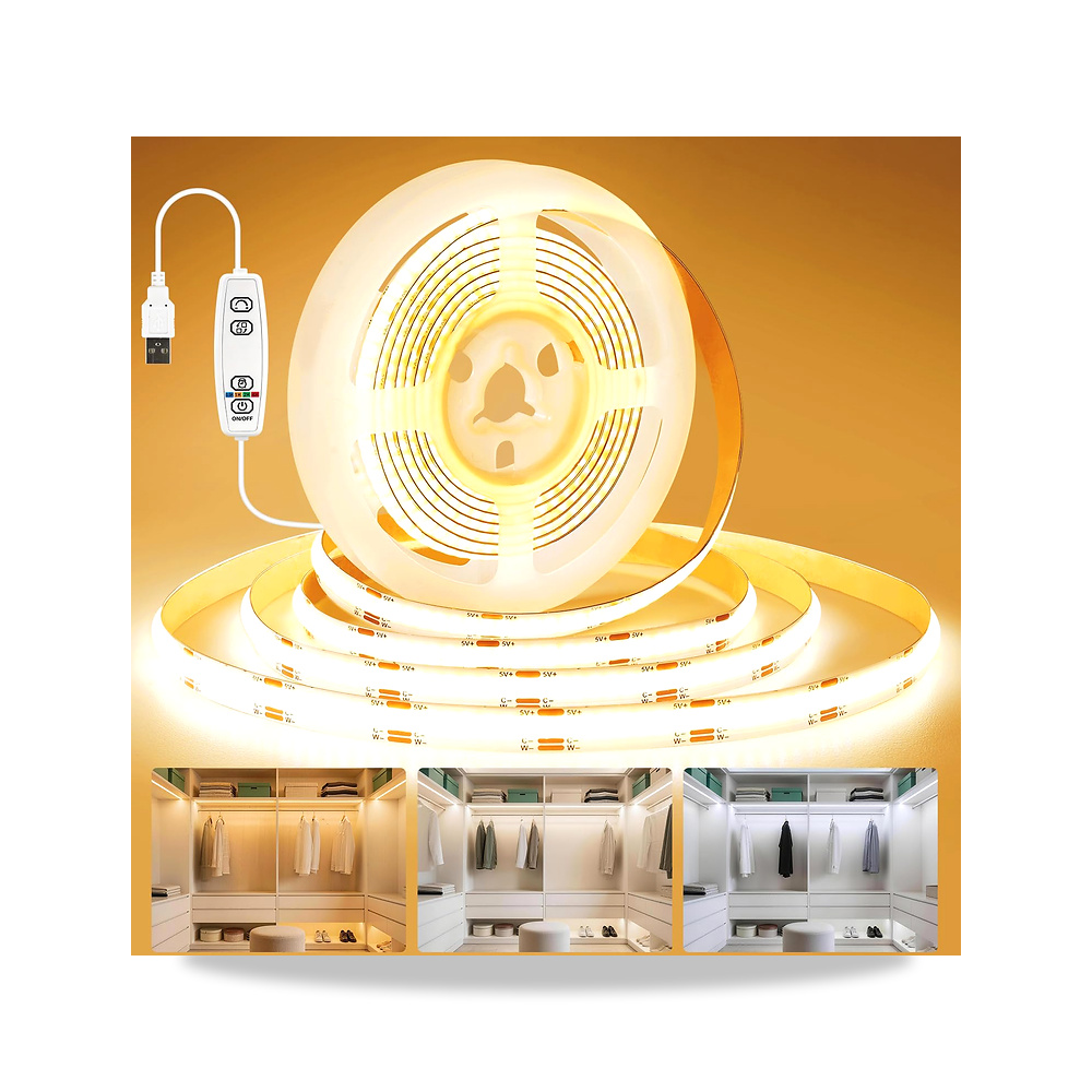 صورة منتج شريط اضاءة LED سي او بي USB 2 متر 1216 LED، LED ذاتي اللصق يمكن قصه حسب المقاس، مؤقت ووظيفة الذاكرة، خلفية - كود الصنف reemco-2027-1538052 - ماركة يباع من خلال reemco - توريد وتصوير حصري لشركة ريمكو القابضة السعودية