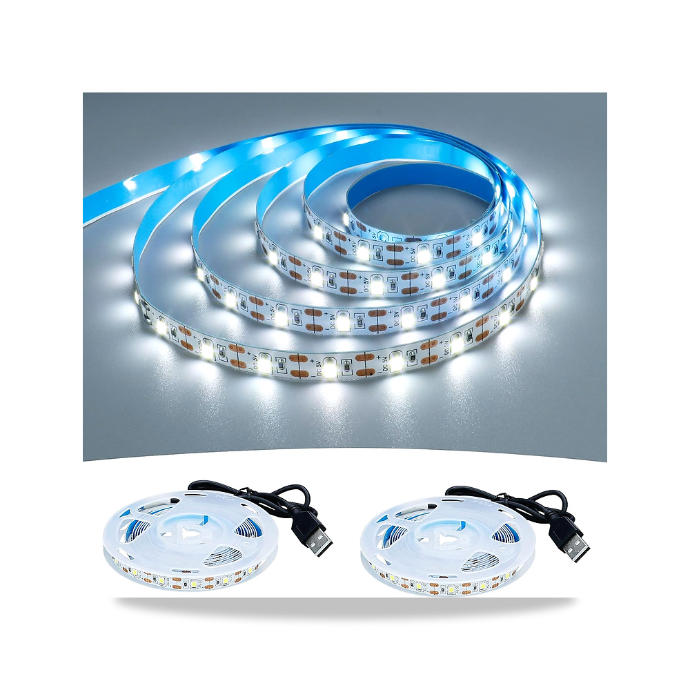 صورة منتج جومينغ شريط اضاءة LED USB 5 فولت ابيض بارد 6000 كلفن يعمل بمنفذ USB بطول 4 متر – اللون ضوء النهار الأبيض – اللون الفاتح أبيض نهاري - كود الصنف reemco-2027-1538450 - ماركة يباع من خلال reemco - توريد وتصوير حصري لشركة ريمكو القابضة السعودية