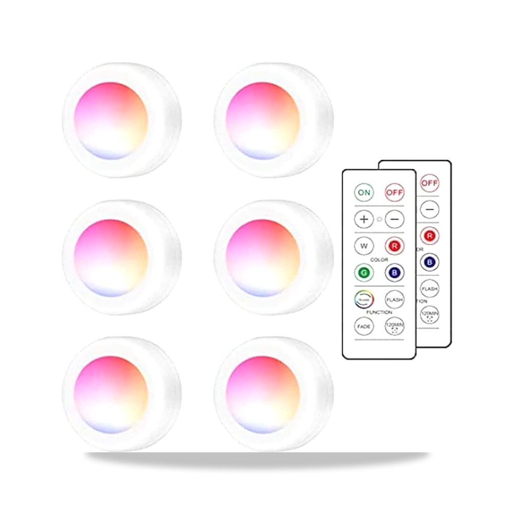 صورة منتج مصابيح ليد باك مع جهاز تحكم عن بعد من بيونتي، لاسلكية تعمل بالبطارية، 16 لون RGB ليد تحت الخزانة، ضوء خزانة - كود الصنف reemco-2027-1538501 - ماركة يباع من خلال reemco - توريد وتصوير حصري لشركة ريمكو القابضة السعودية