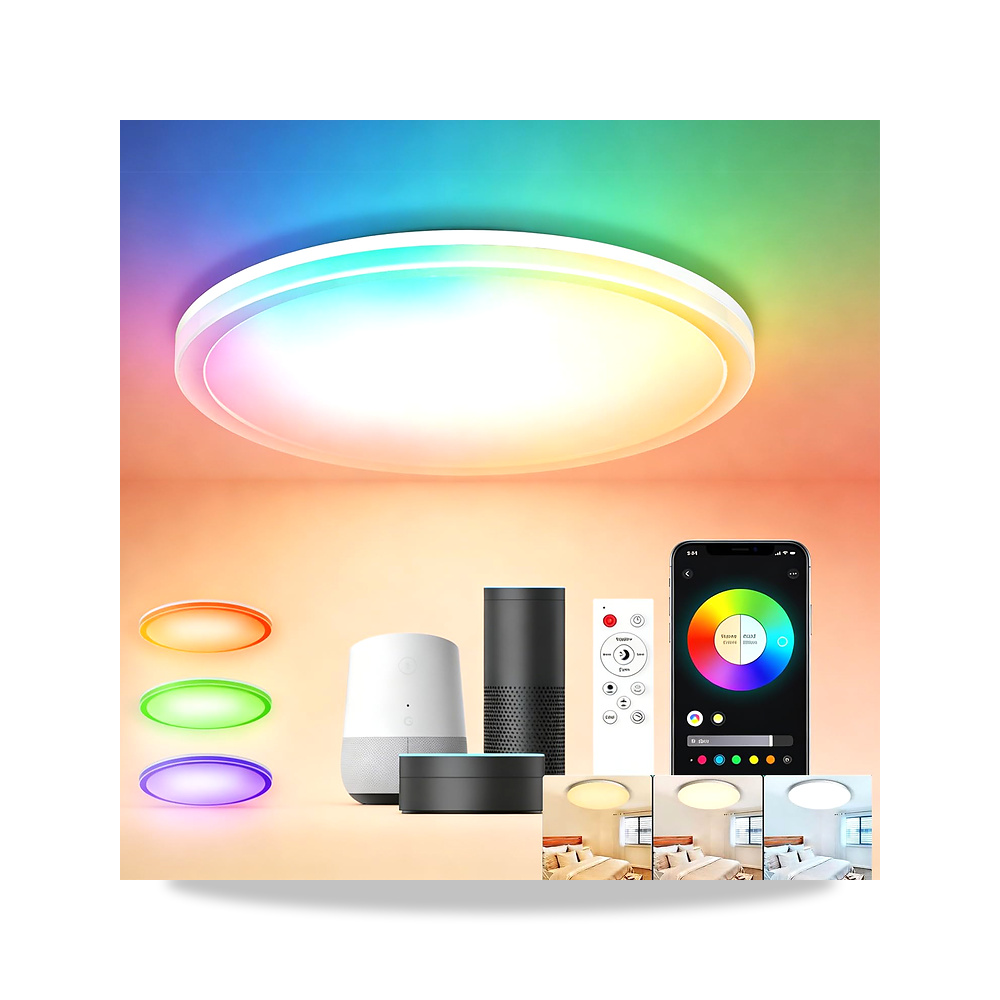 صورة منتج LinJie LED Ceiling Light, ذكي 24 واط لينجي – اللون ابيض – المادة بولي بروبلين - كود الصنف reemco-2027-1538615 - ماركة يباع من خلال reemco - توريد وتصوير حصري لشركة ريمكو القابضة السعودية